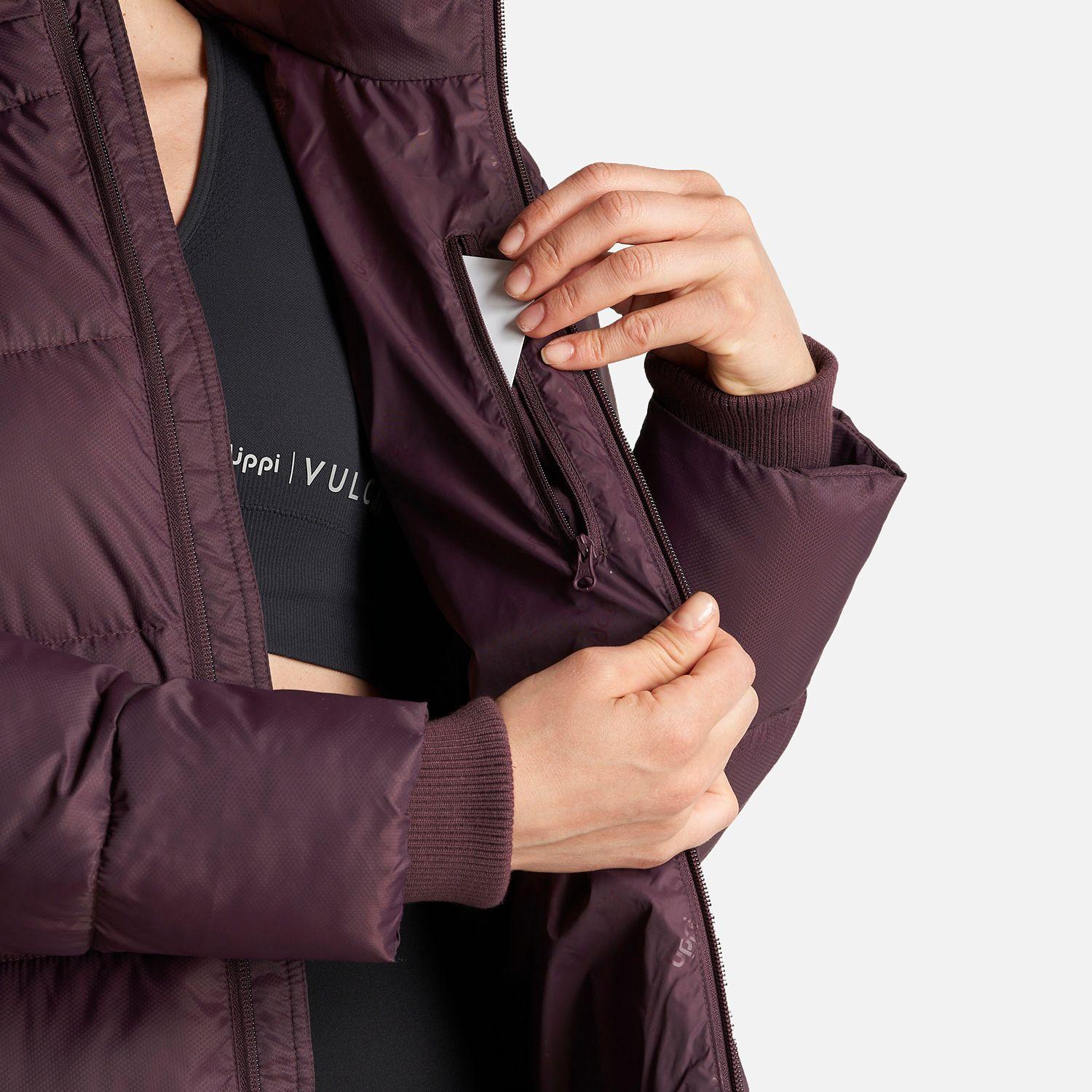 Chaqueta Mujer Long Line Steam Pro Hoody Jacket Burdeo Lippi-6