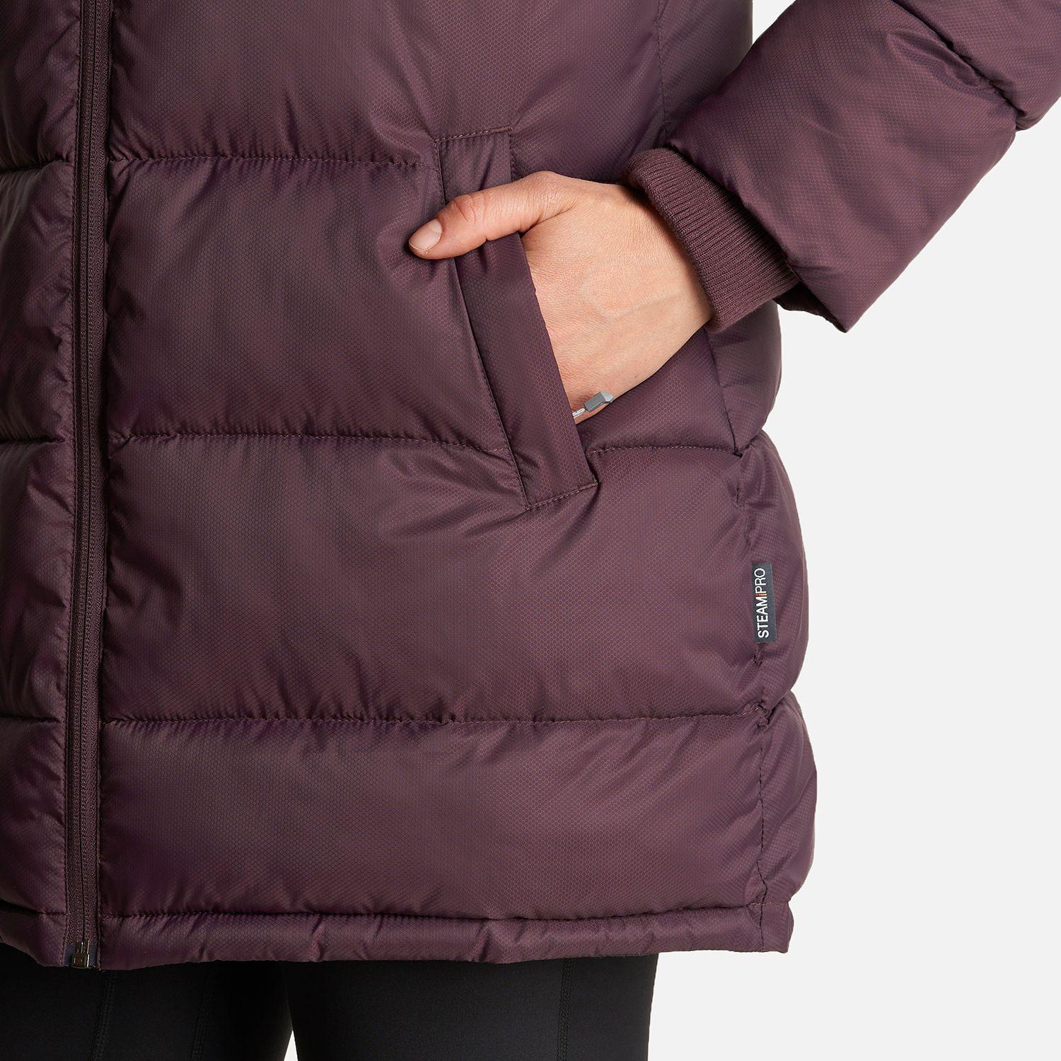 Chaqueta Mujer Long Line Steam Pro Hoody Jacket Burdeo Lippi-7