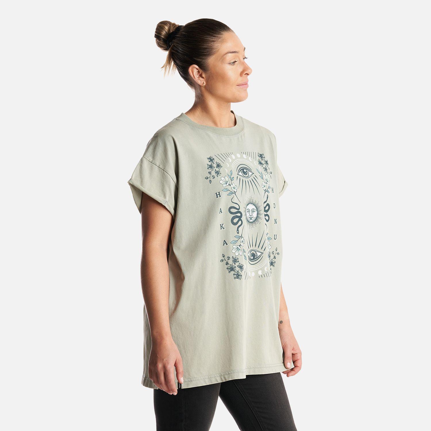 Polera Mujer Garza Gris Piedra Haka Honu-2