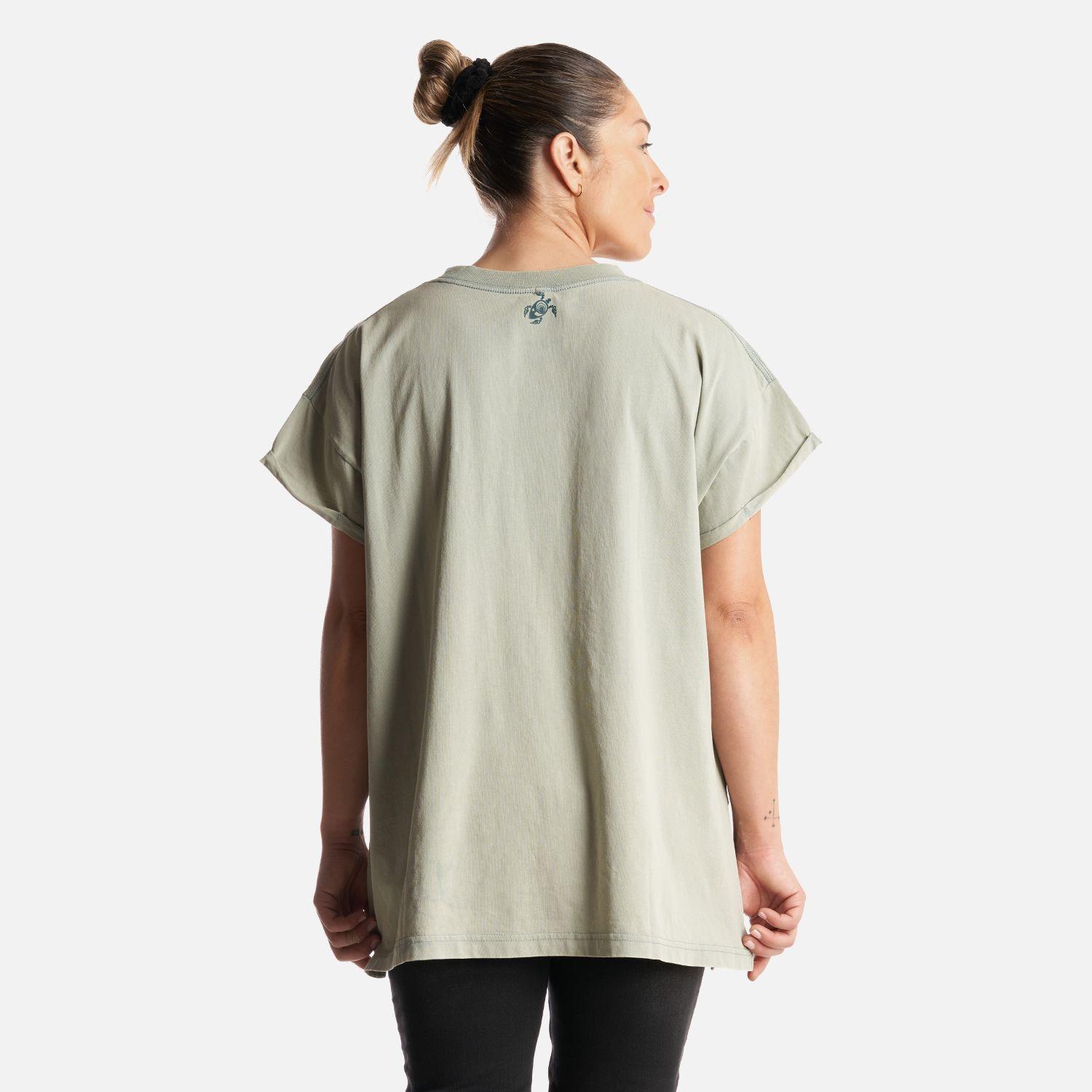 Polera Mujer Garza Gris Piedra Haka Honu-3