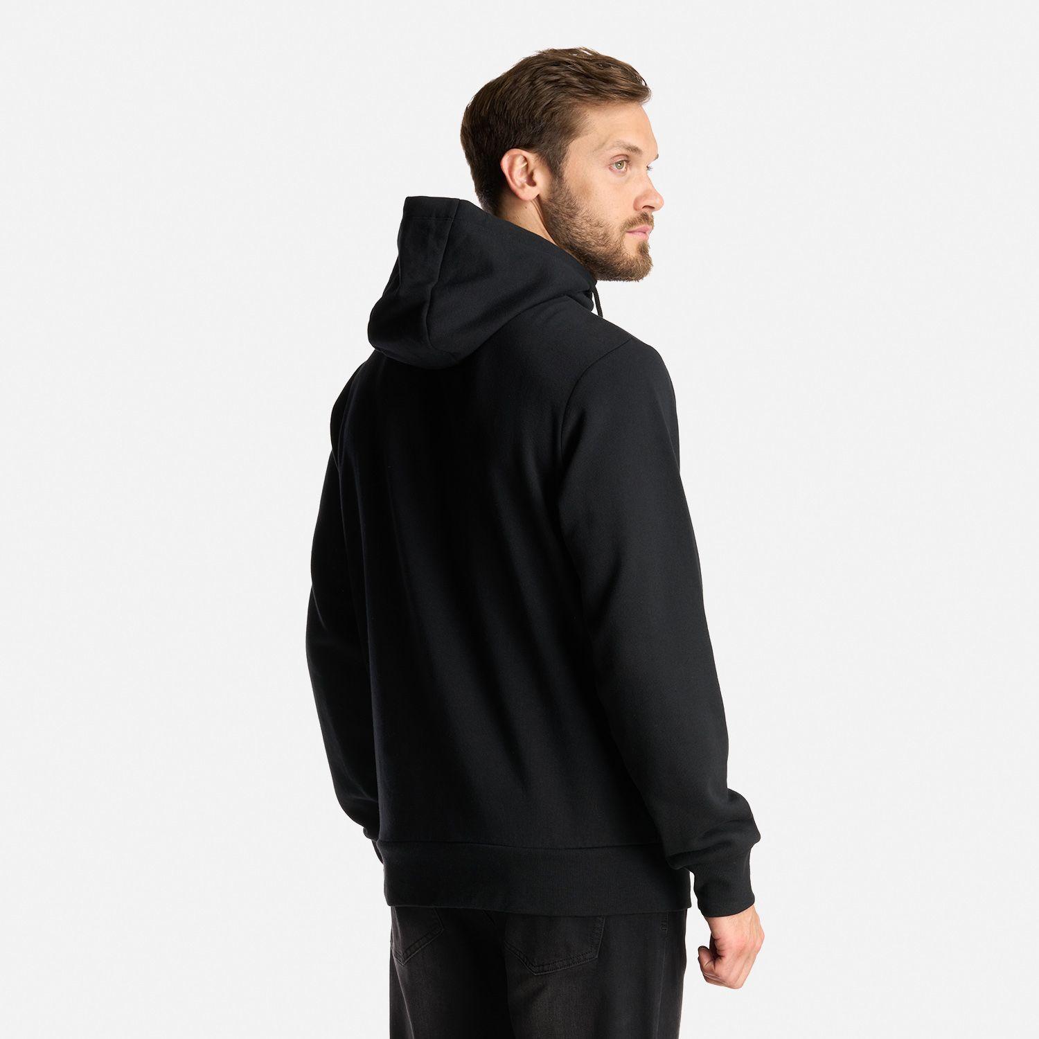 Poleron Hombre Ulmo Full Zip Hoody Sweatshirt Negro Lippi I24-4