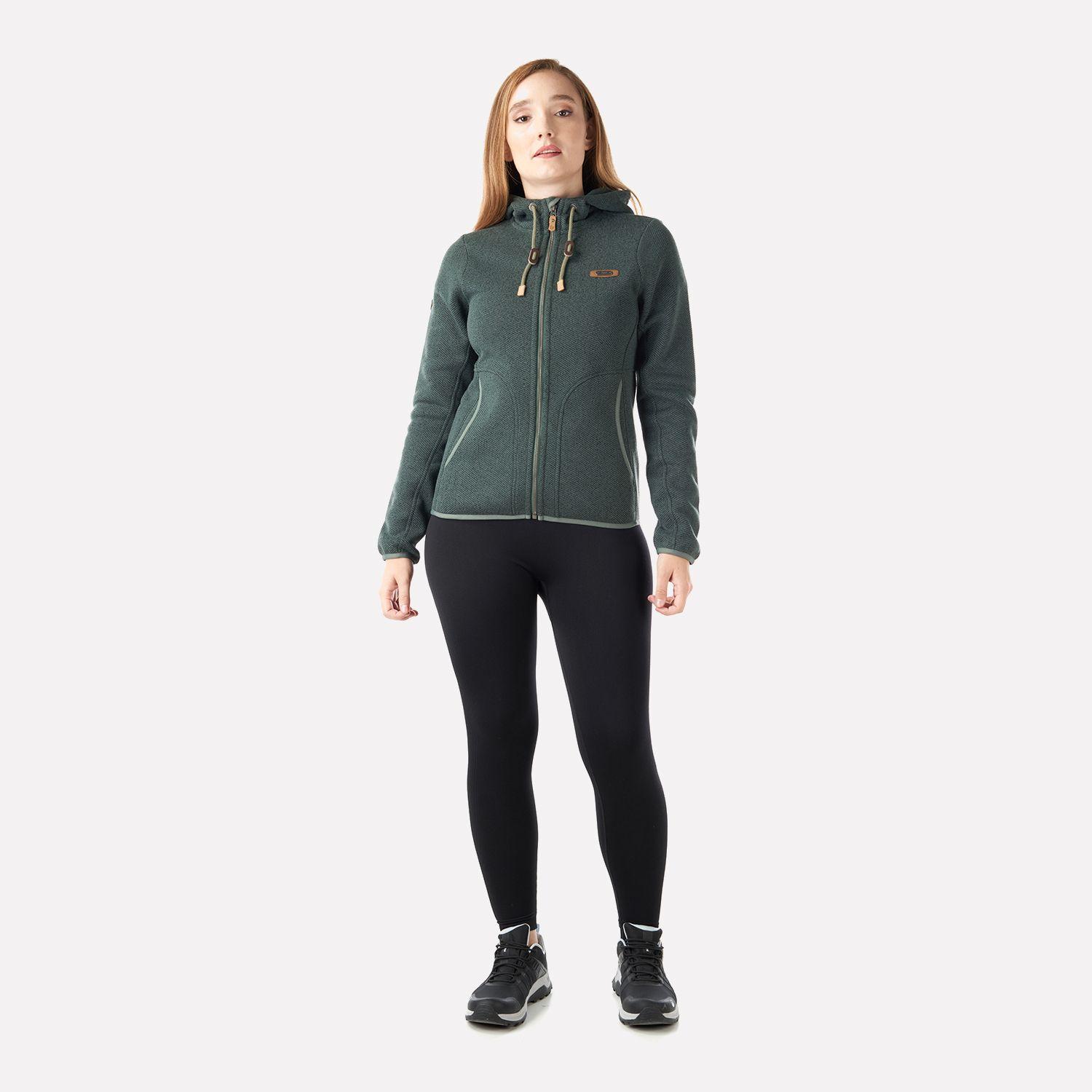 Polar Mujer Alamo Blend-Pro Hoody Jacket Verde Grisaceo Lippi V23-5
