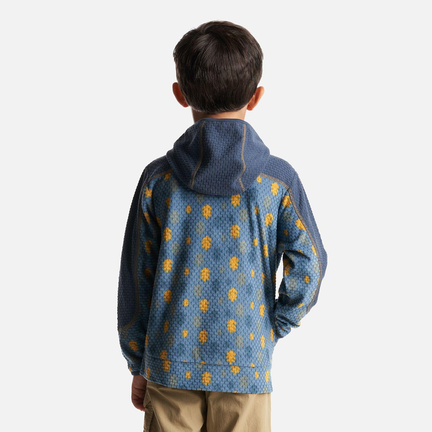 Poleron Niño Saltamontes Nano-F 14 Zip Hoody Print Azul Lippi I23-3