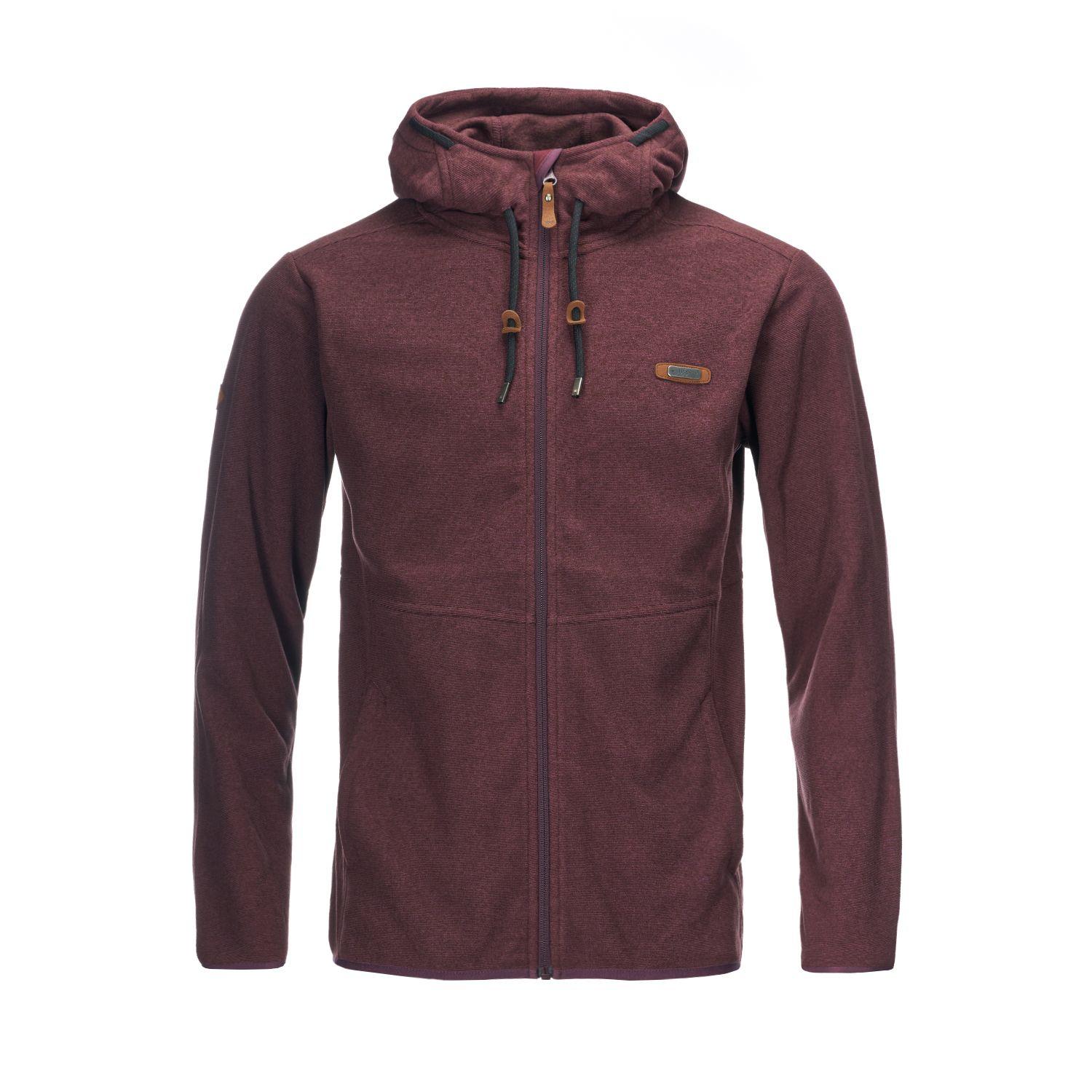 Poleron Teen Boy Stripes Nano-F Full Zip Vino Lippi-0