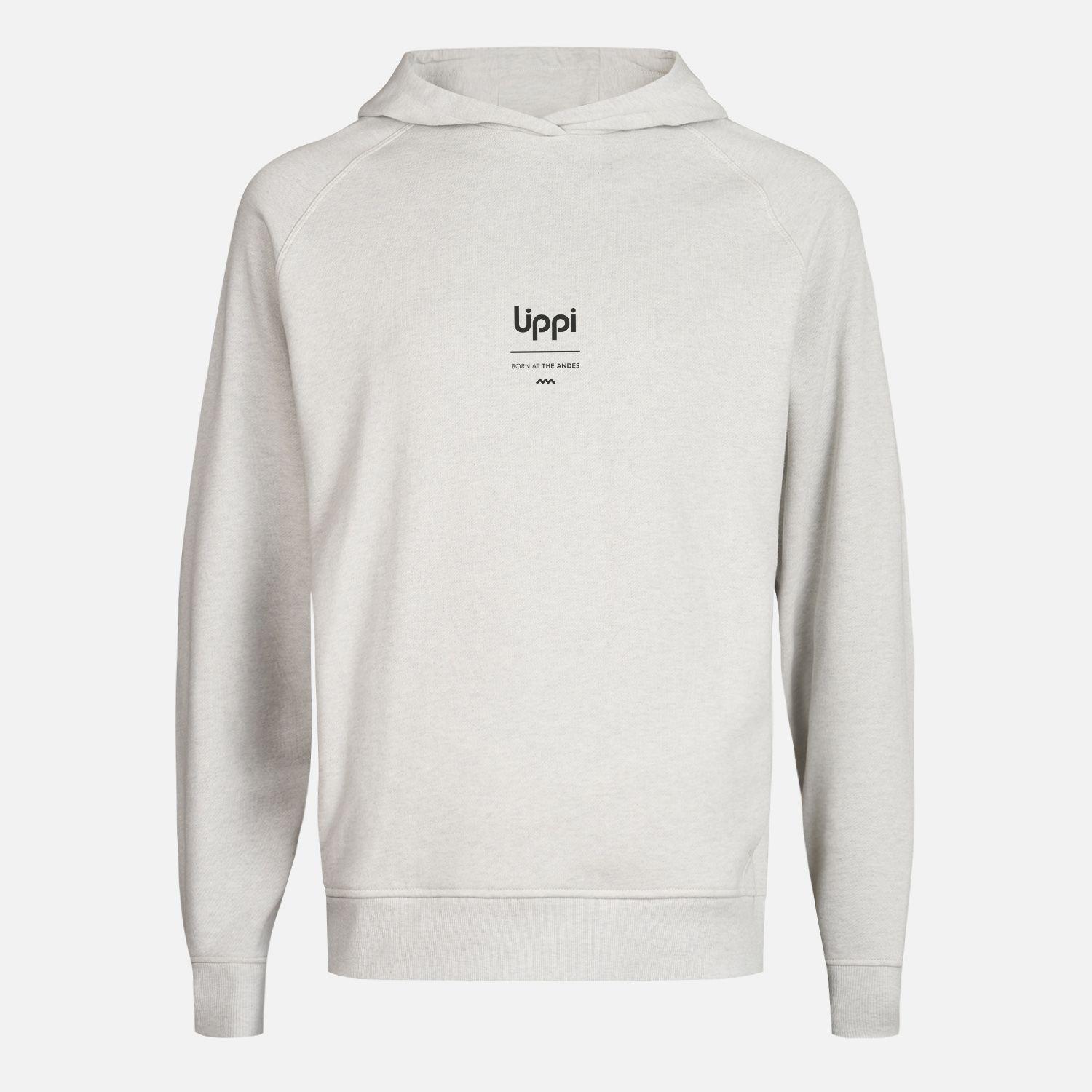 Polerón Hombre Ulmo Hoody Sweatshirt Gris Claro Lippi-6