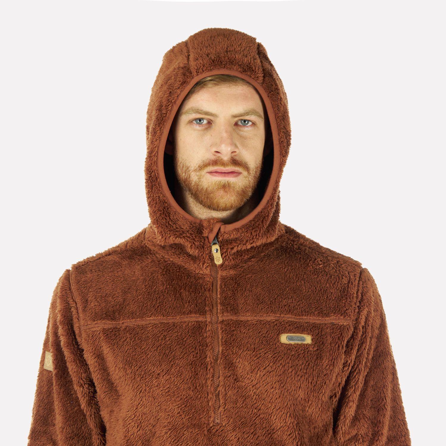 Poleron Hombre Warmy Hoody Sweatshirt Terracota Lippi I22-3