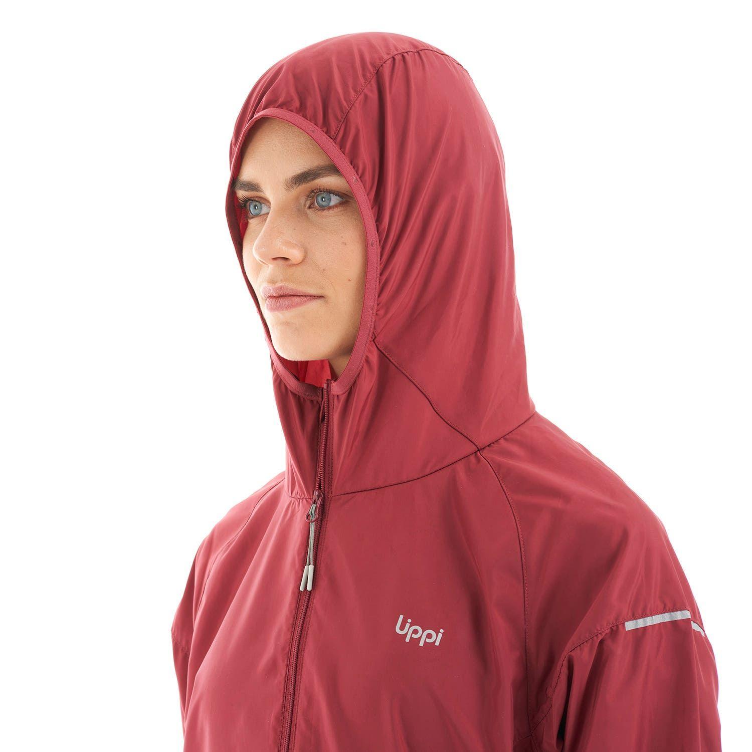 Chaqueta Mujer Nightfall WindBreaker Hoody Jacket Rosa Oscuro Lippi-6