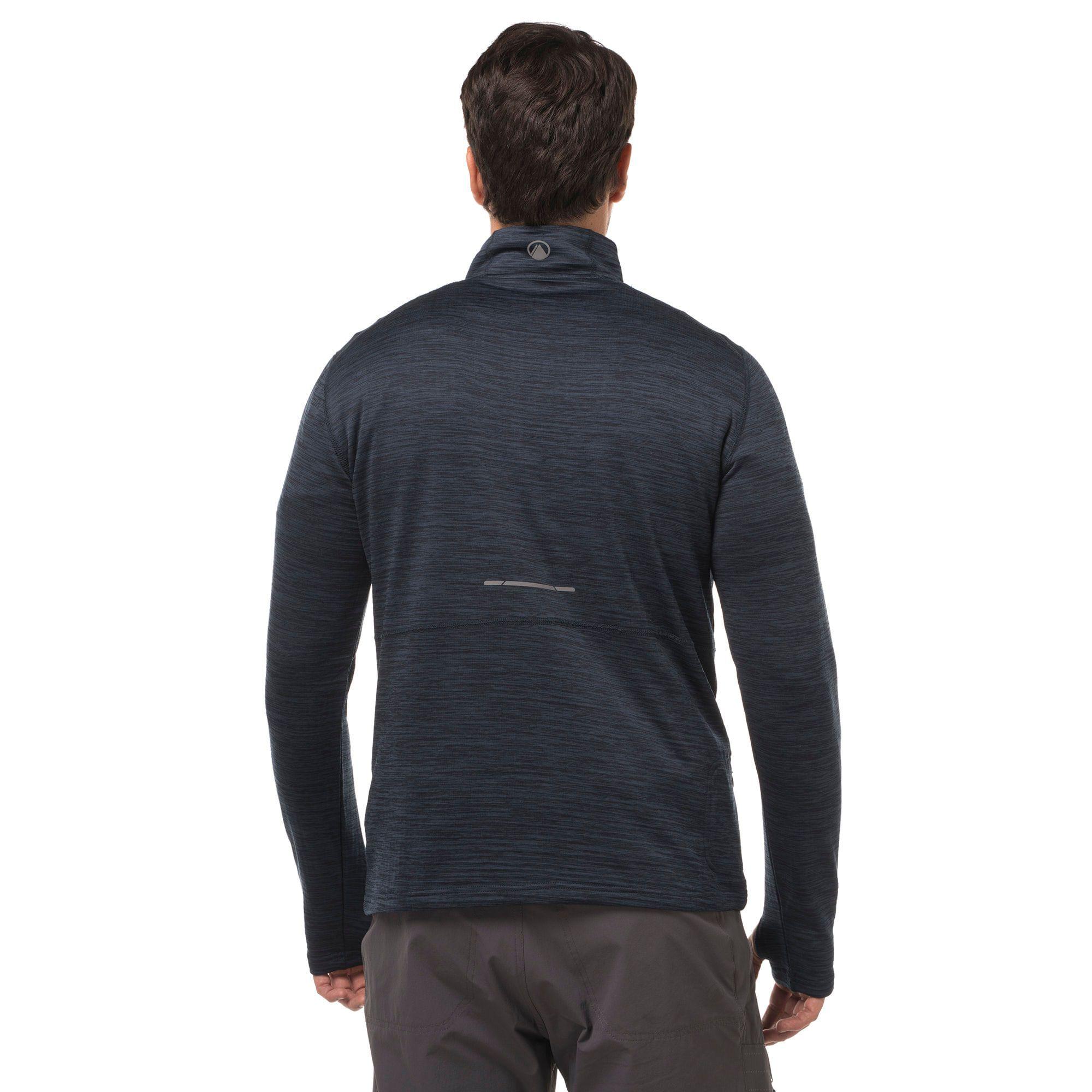 Poleron Hombre Just Move Nano-F 14 Zip Melange Vino Lippi-2