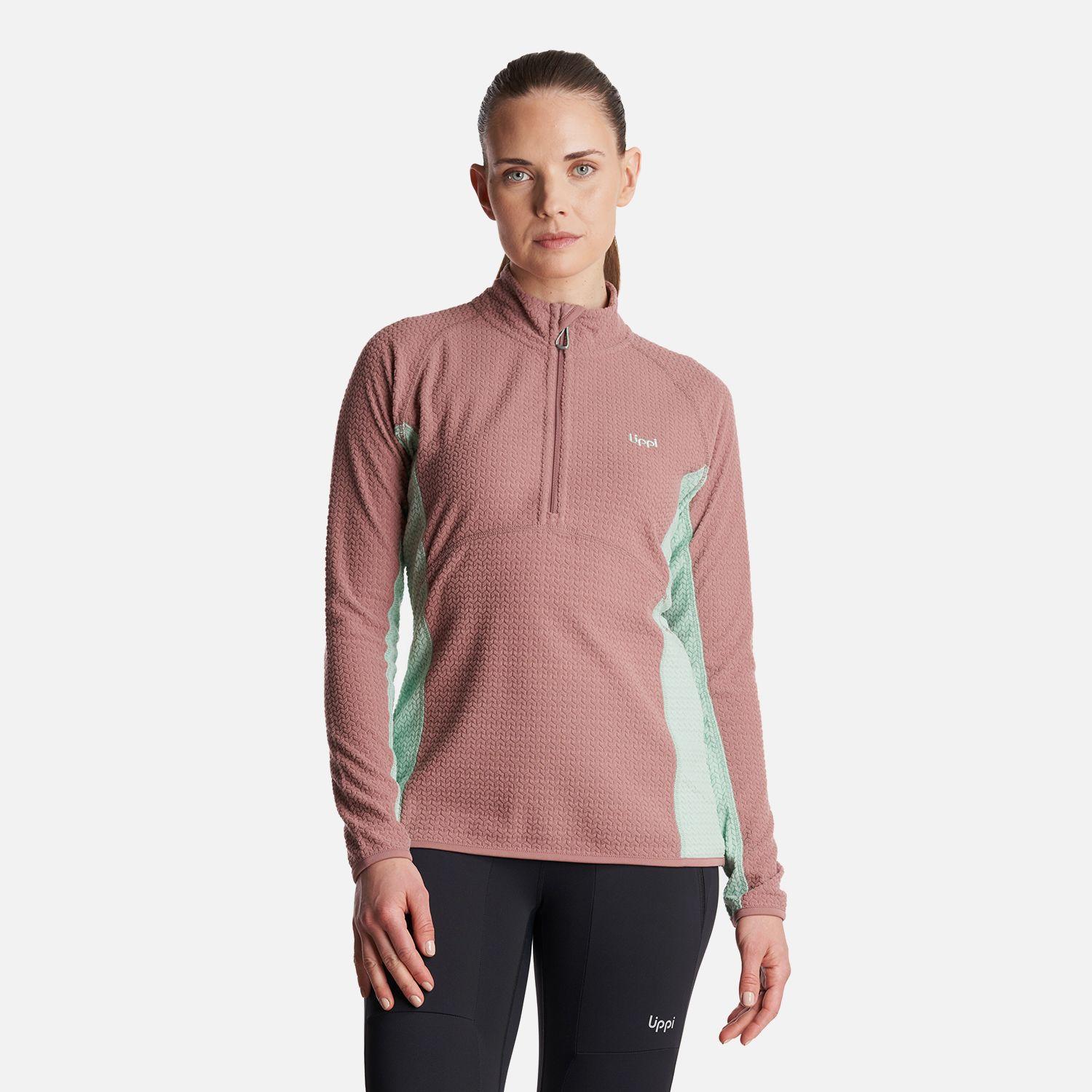 Poleron Mujer  Jacaranda Nano-F 14 Zip Palo Rosa Lippi-1
