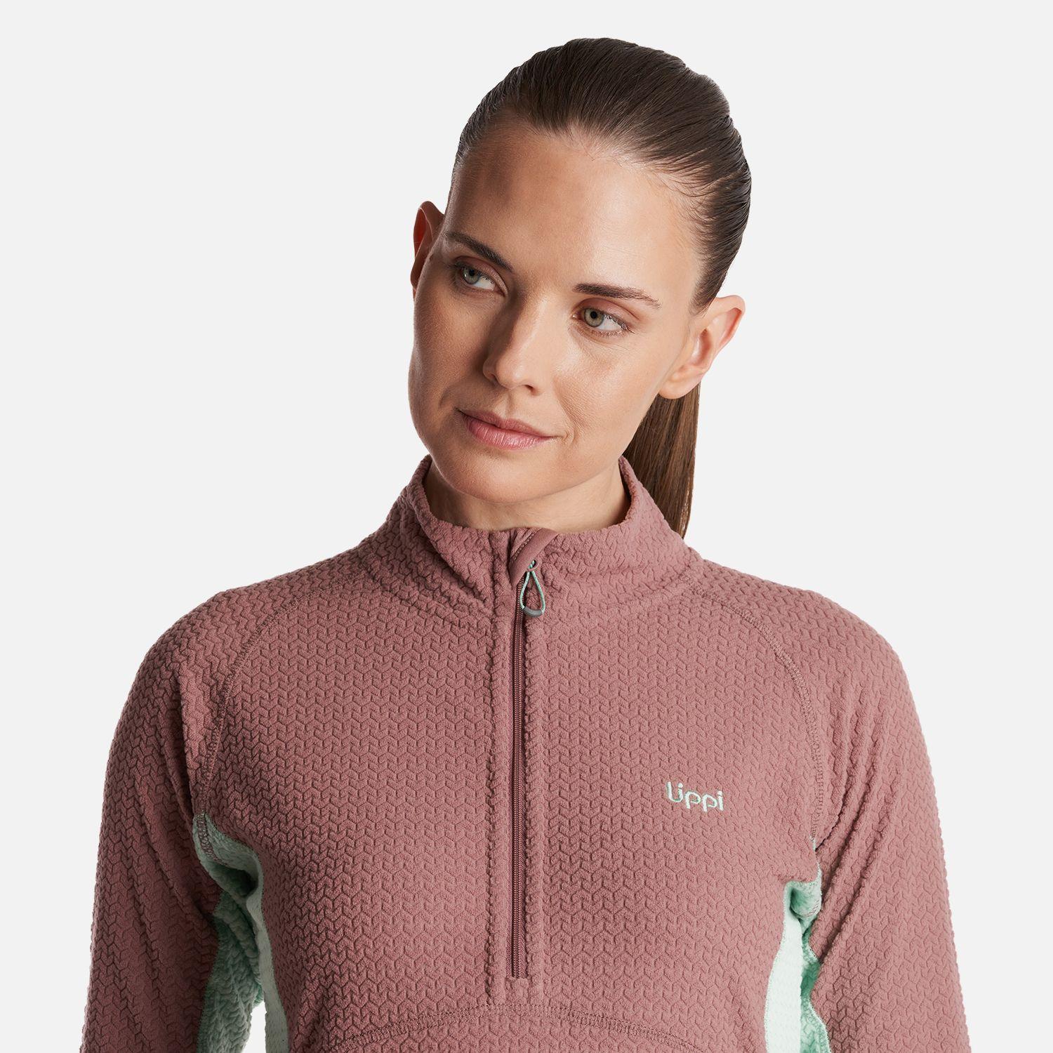 Poleron Mujer  Jacaranda Nano-F 14 Zip Palo Rosa Lippi-4