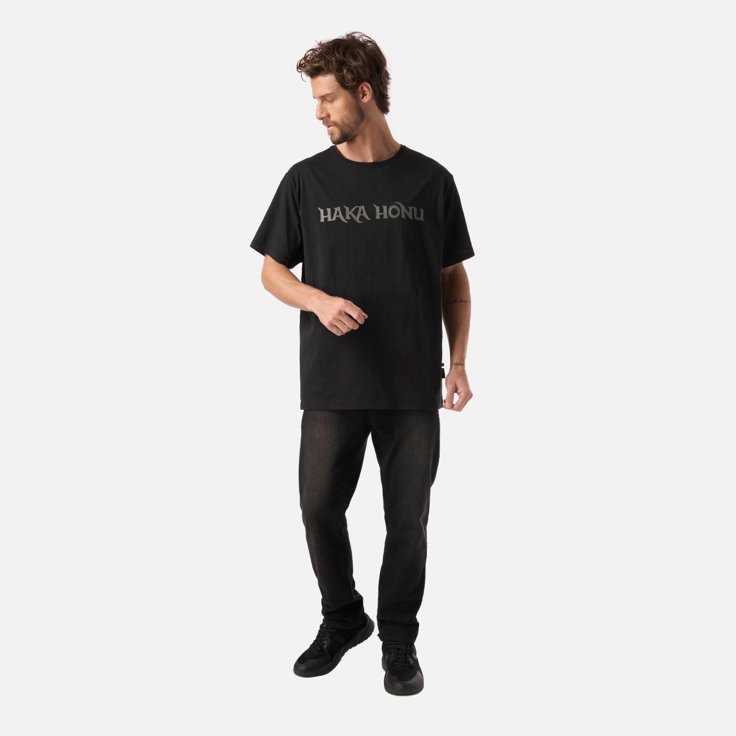 Polera Hombre Logo Negro Haka Honu V26-4