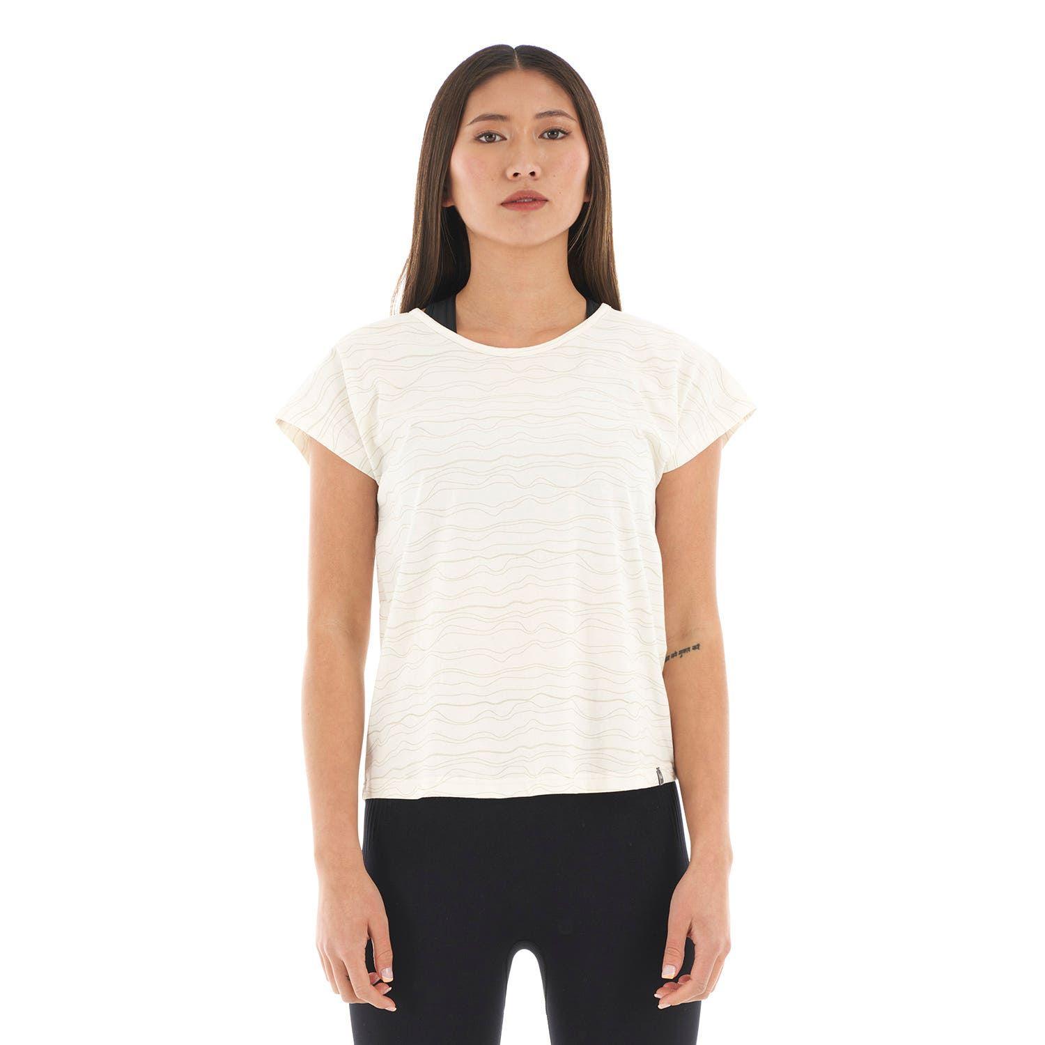 Polera Mujer Essential UV-Stop T-Shirt Crudo Full Print Lippi-1