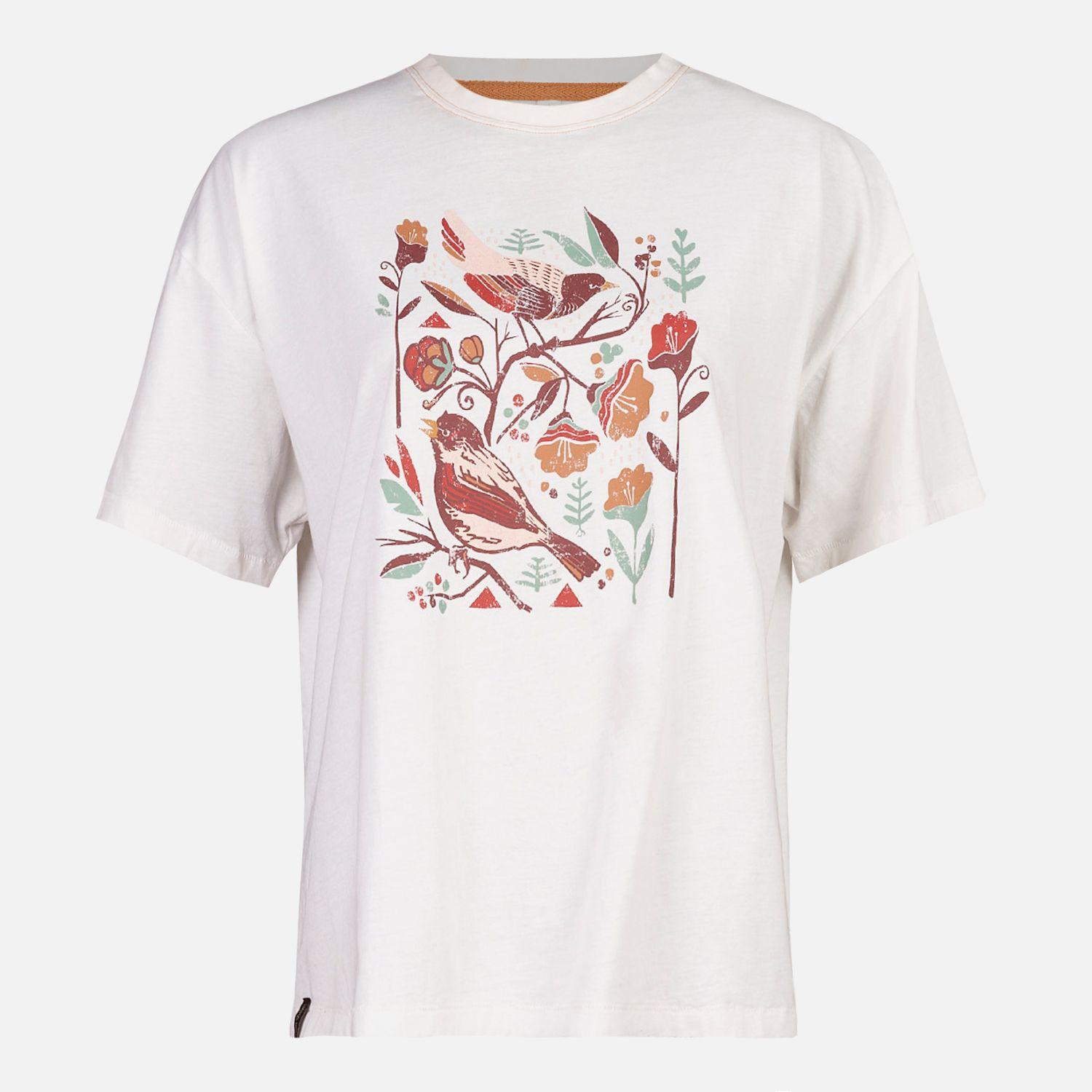 Polera Mujer Gorrión Print Blanco Haka Honu-5
