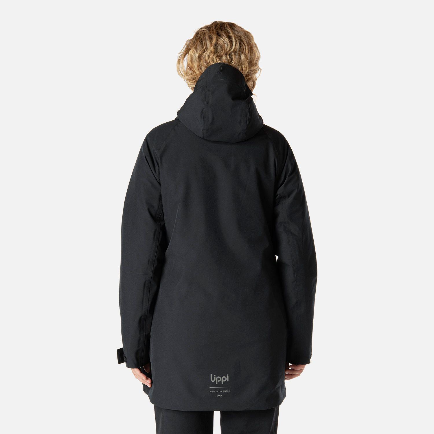 Chaqueta Mujer Hicken Fusion-3 B-Dry Hoody Jacket Negro Lippi I26-2