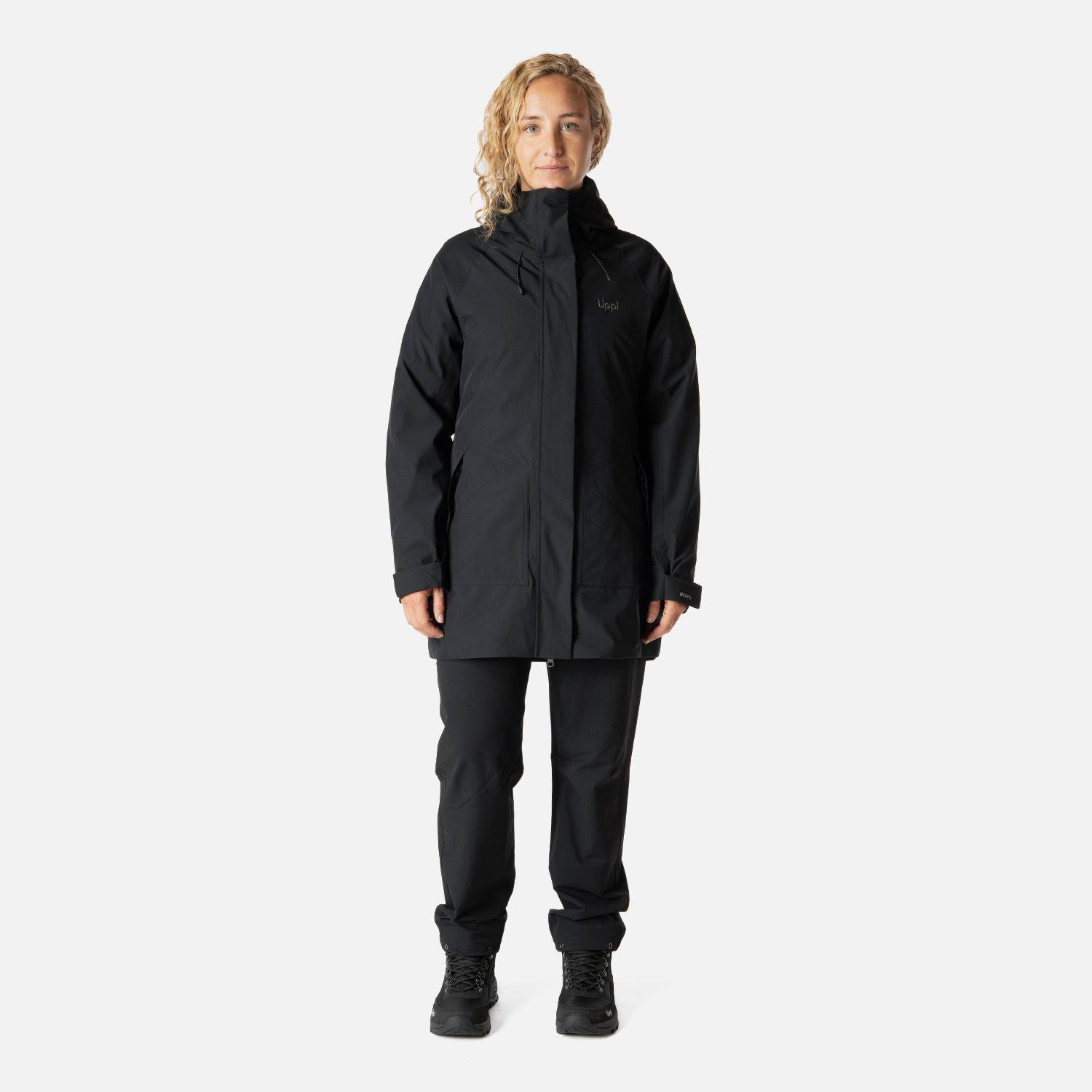 Chaqueta Mujer Hicken Fusion-3 B-Dry Hoody Jacket Negro Lippi I26-7
