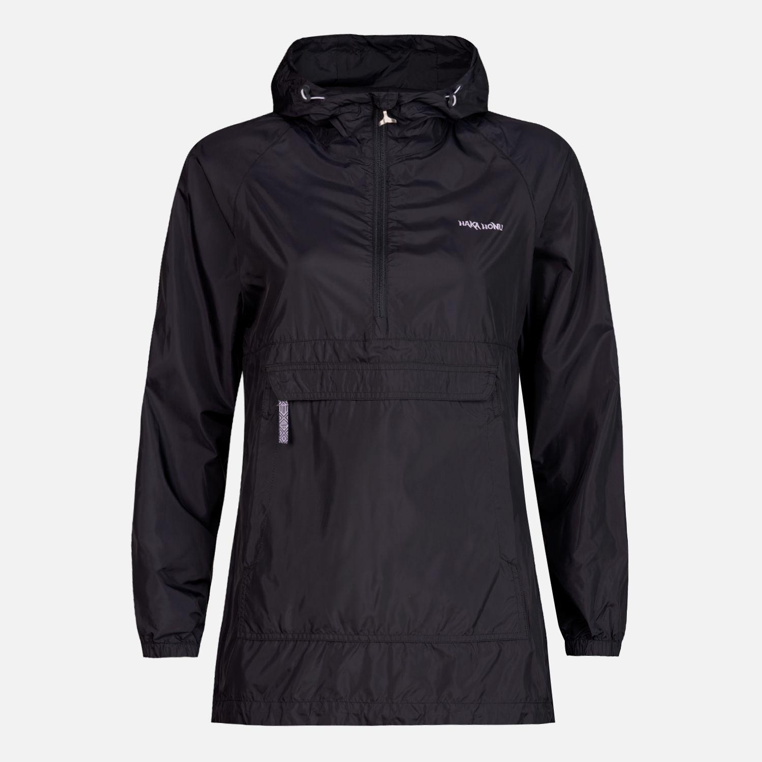 Chaqueta Mujer Aperrao 1/4 Zip Negro Haka Honu-0