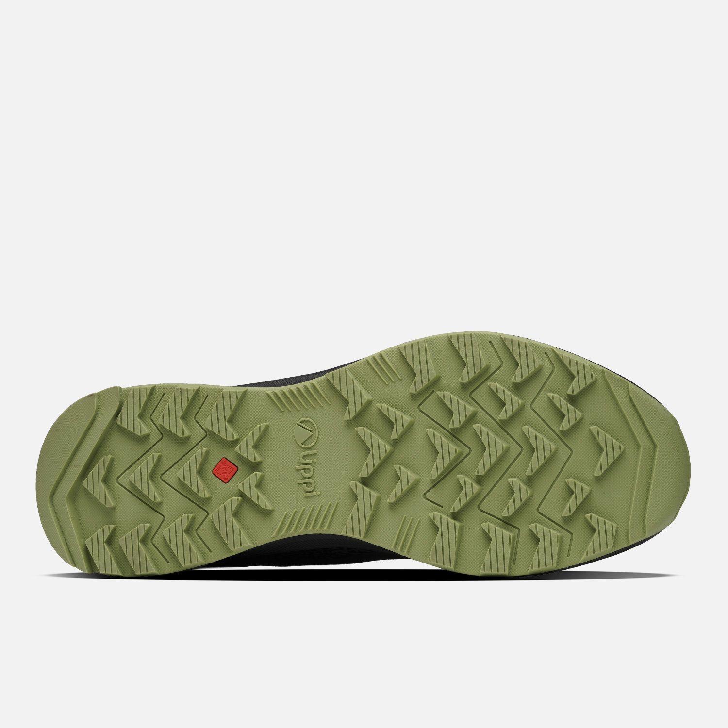 Zapatilla Hombre Light Knit Twist Negro / Verde Lippi I26-2