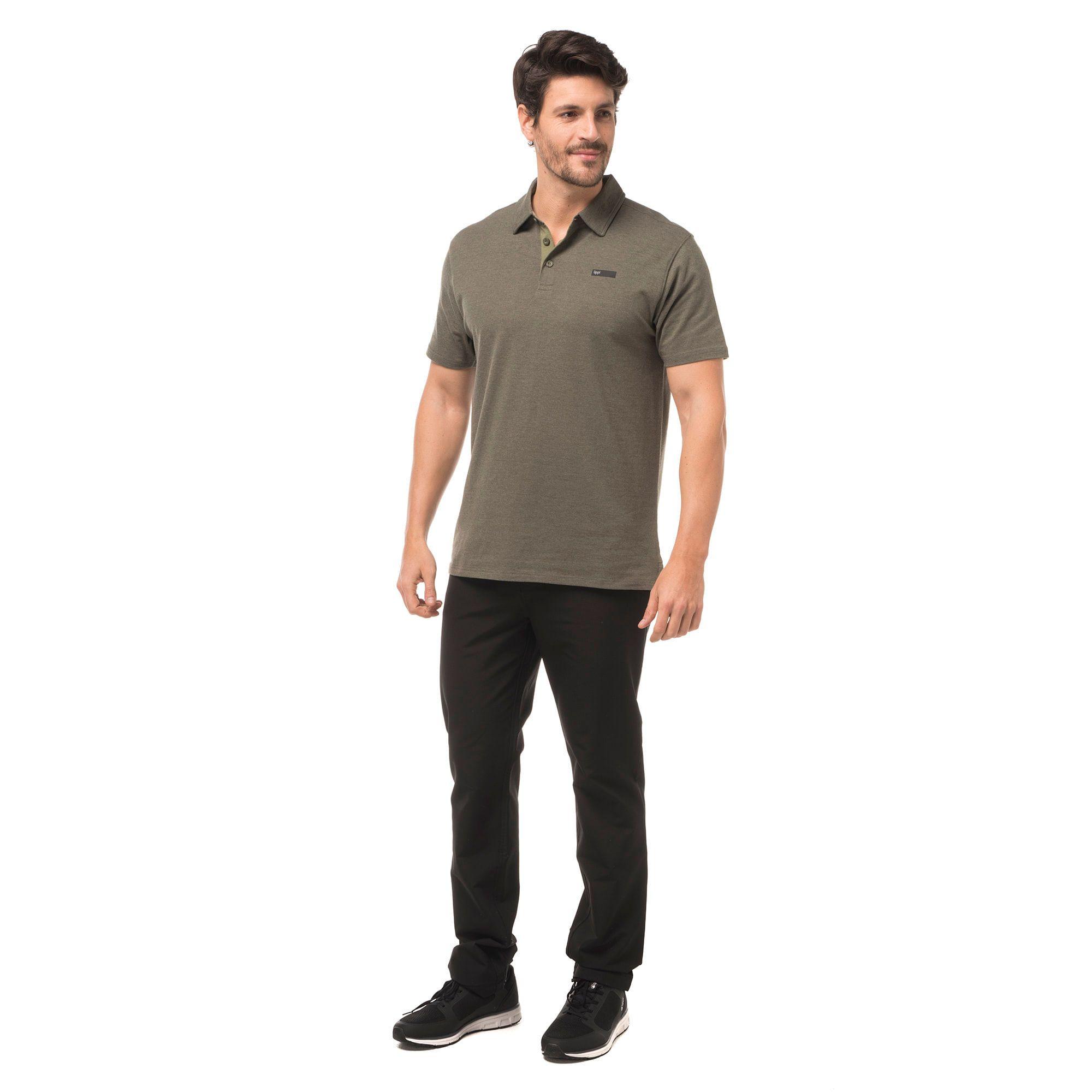 Polera Hombre Jet Polo Melange Grafito Lippi V20-2