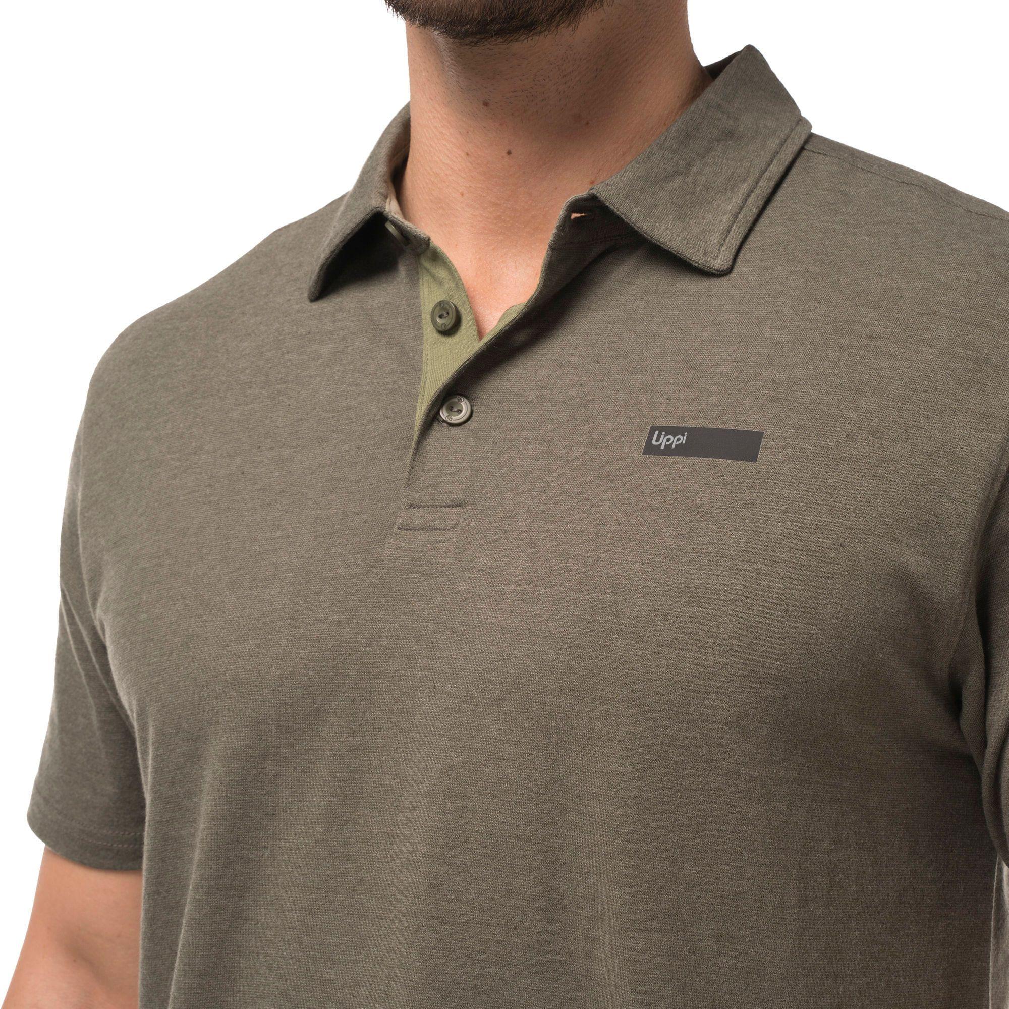 Polera Hombre Jet Polo Melange Grafito Lippi V20-4