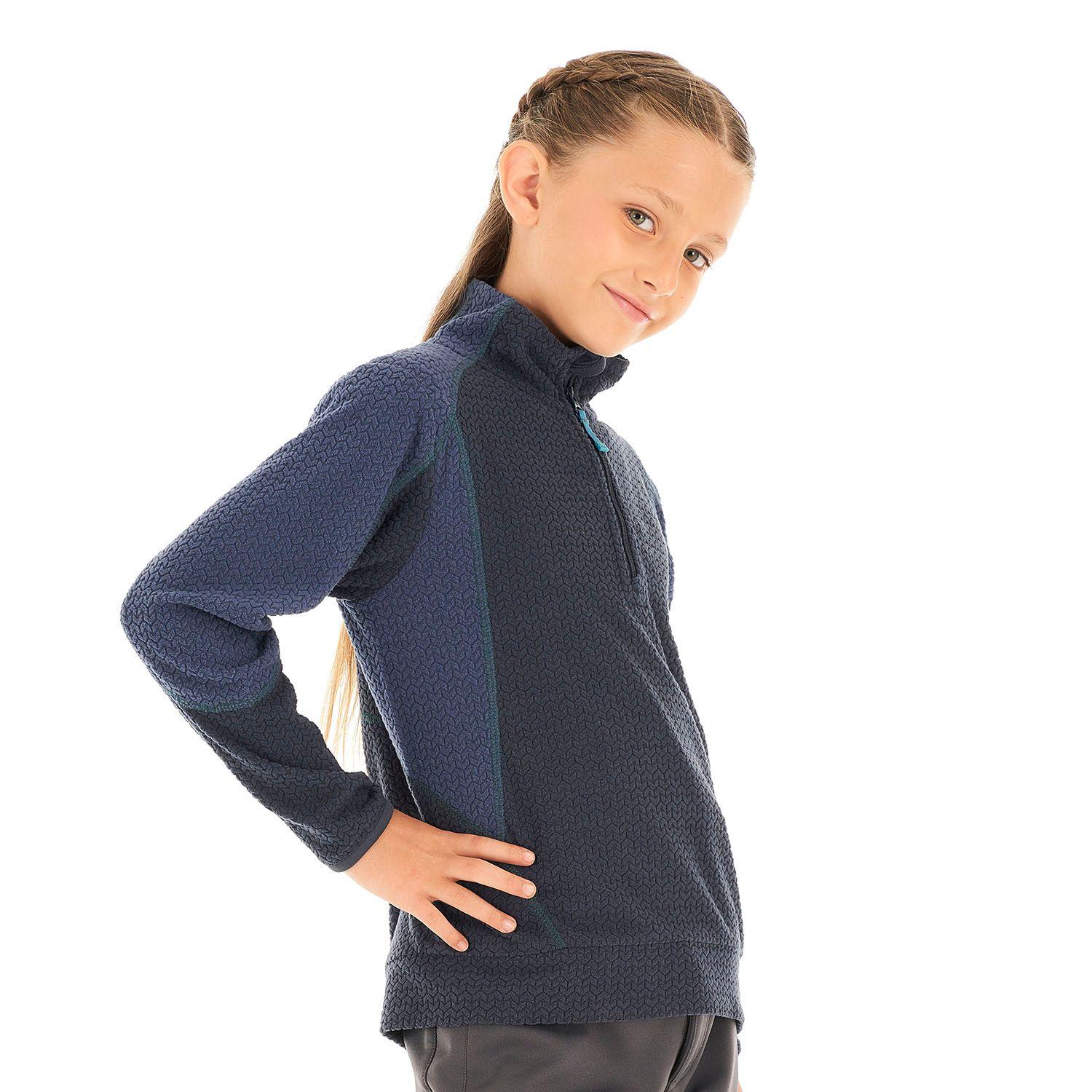 Poleron Niña Saltamontes Nano-F 14 Zip Azul Marino Lippi-2