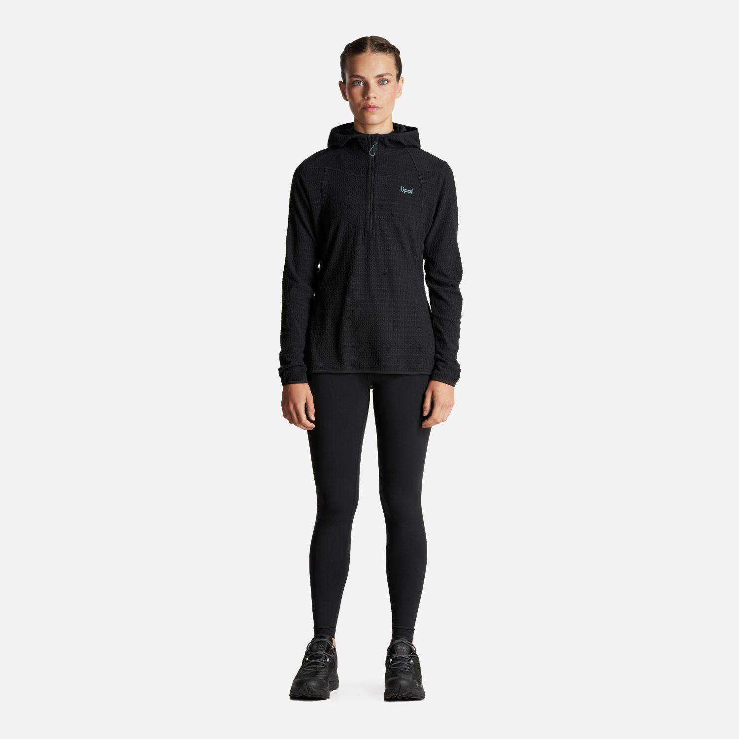 Poleron Mujer Jacaranda Nano-F 14 Zip Hoody Negro Lippi I23-4