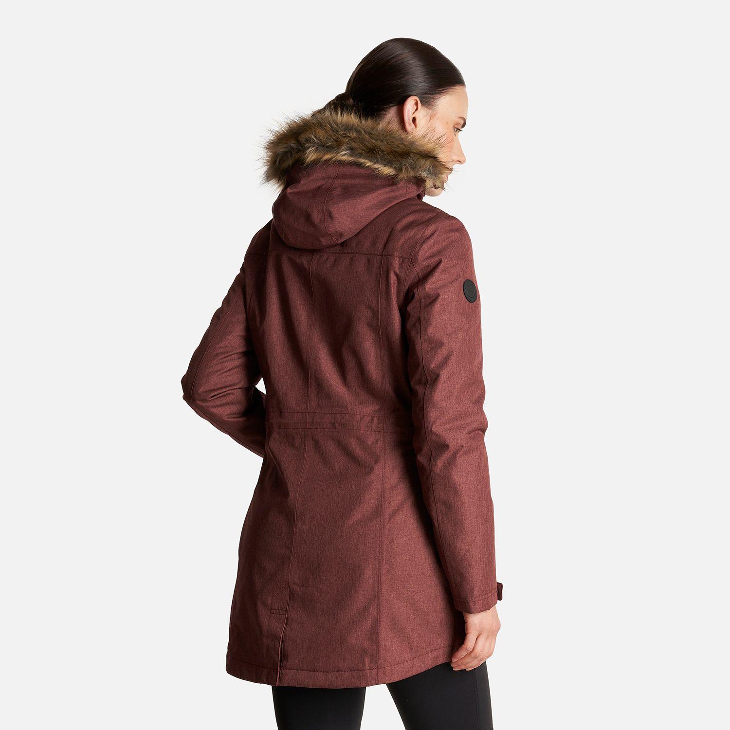 Chaqueta Mujer Roble B-Dry Hoody Jacket Melange Vino Lippi I24-4