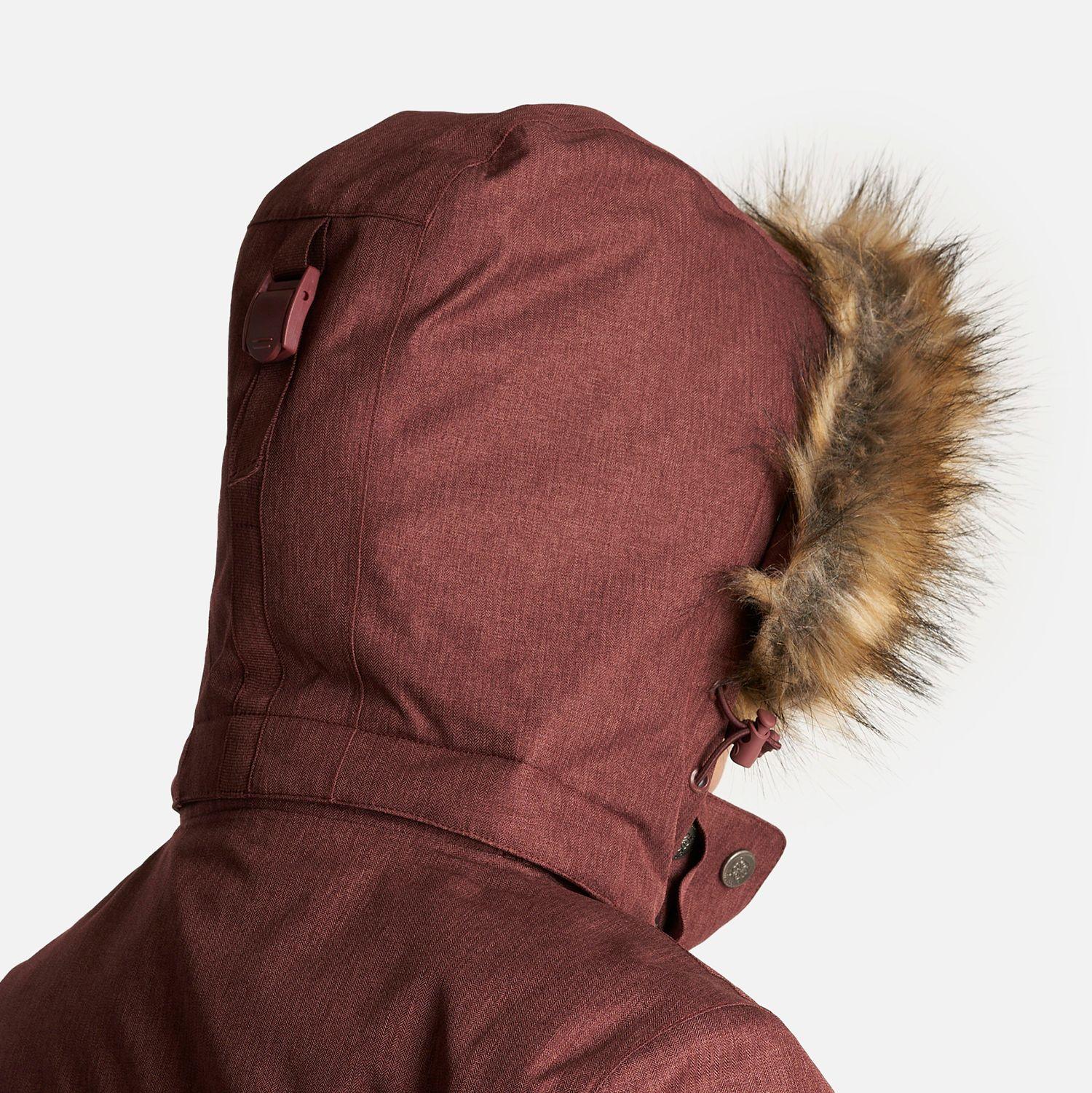 Chaqueta Mujer Roble B-Dry Hoody Jacket Melange Vino Lippi I24-6