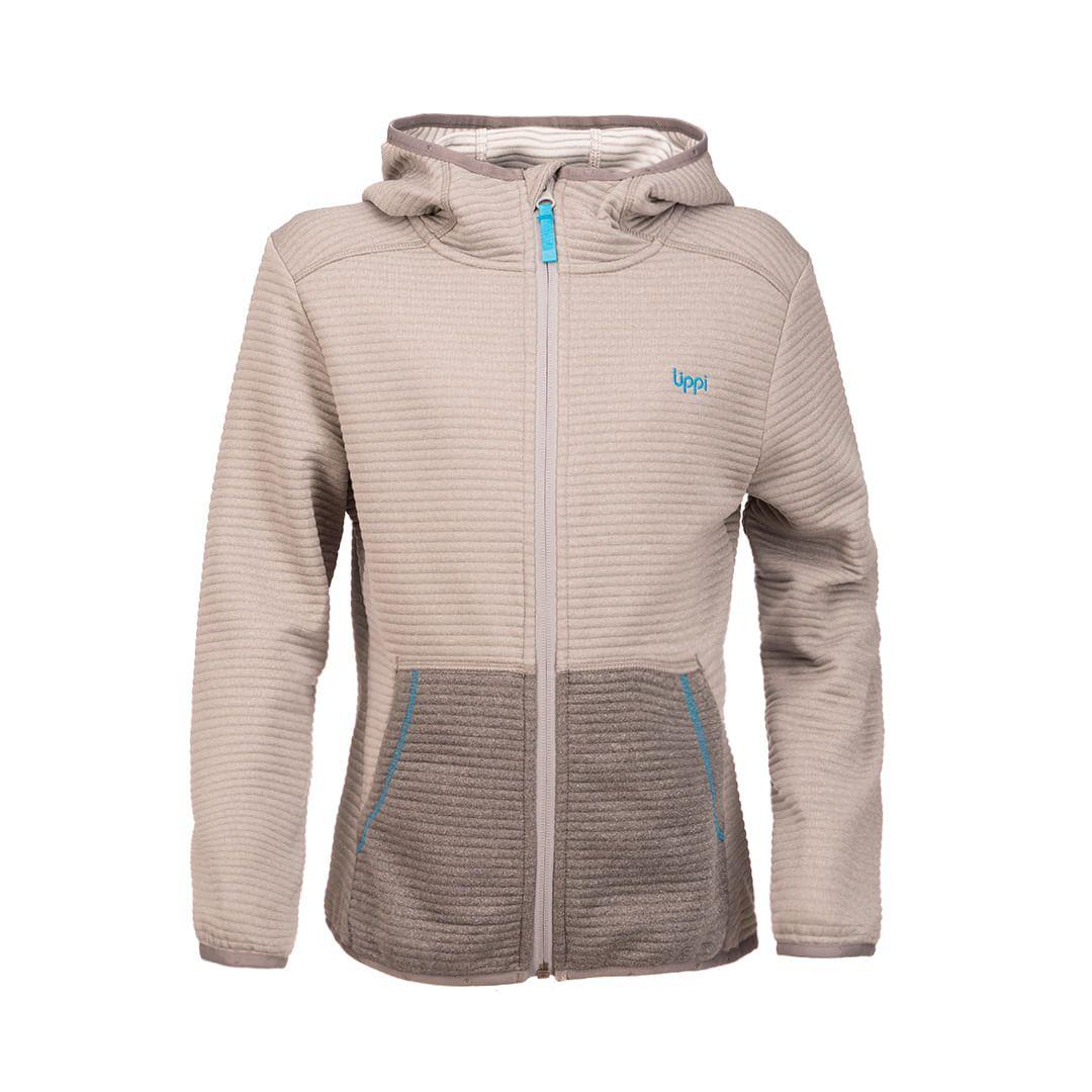 Chaqueta Niño Baffle Nano-F 1/4 Zip Melange Gris Lippi V19-0