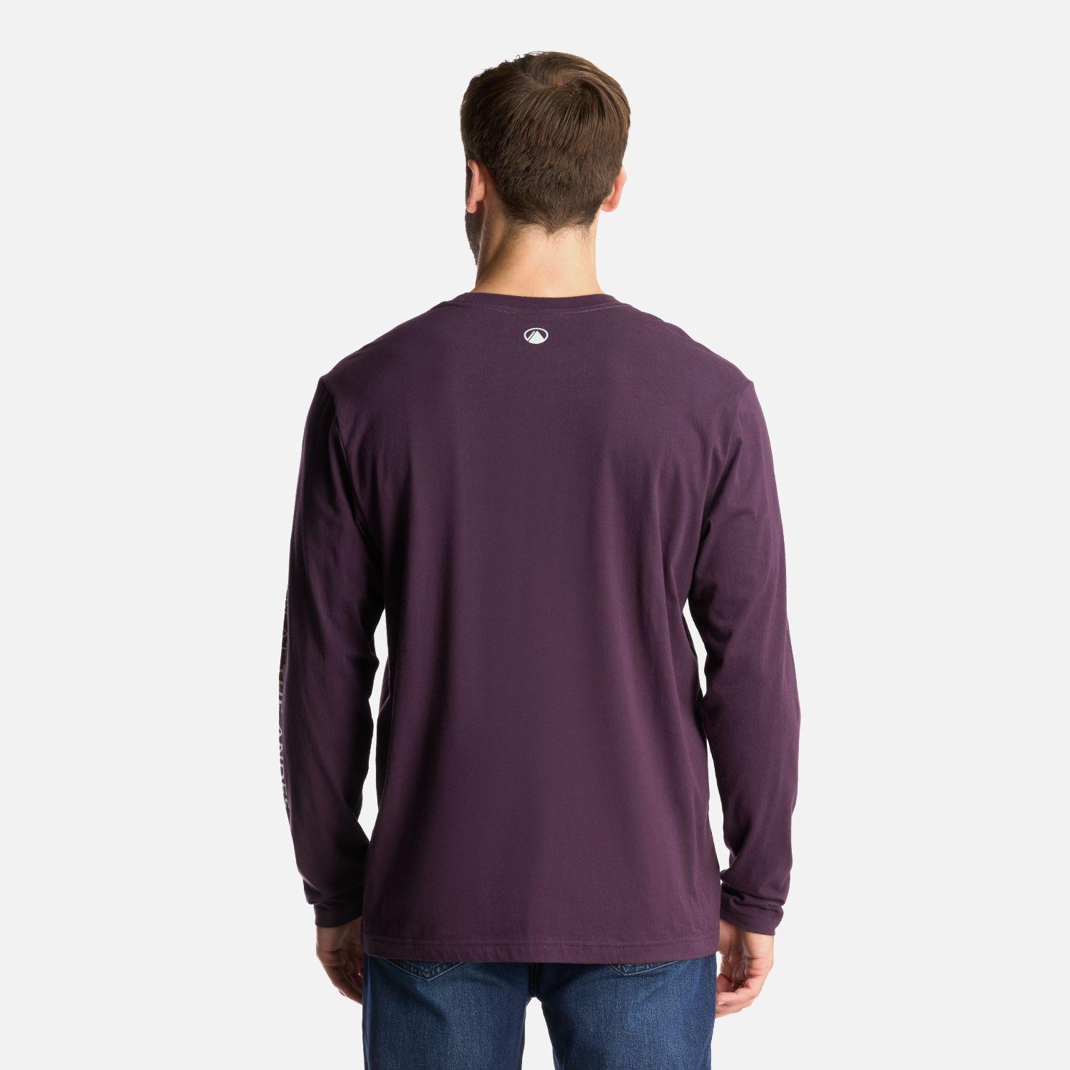 Polera Hombre Logo Lippi Long Sleeve T-Shirt Morado Oscuro Lippi-3
