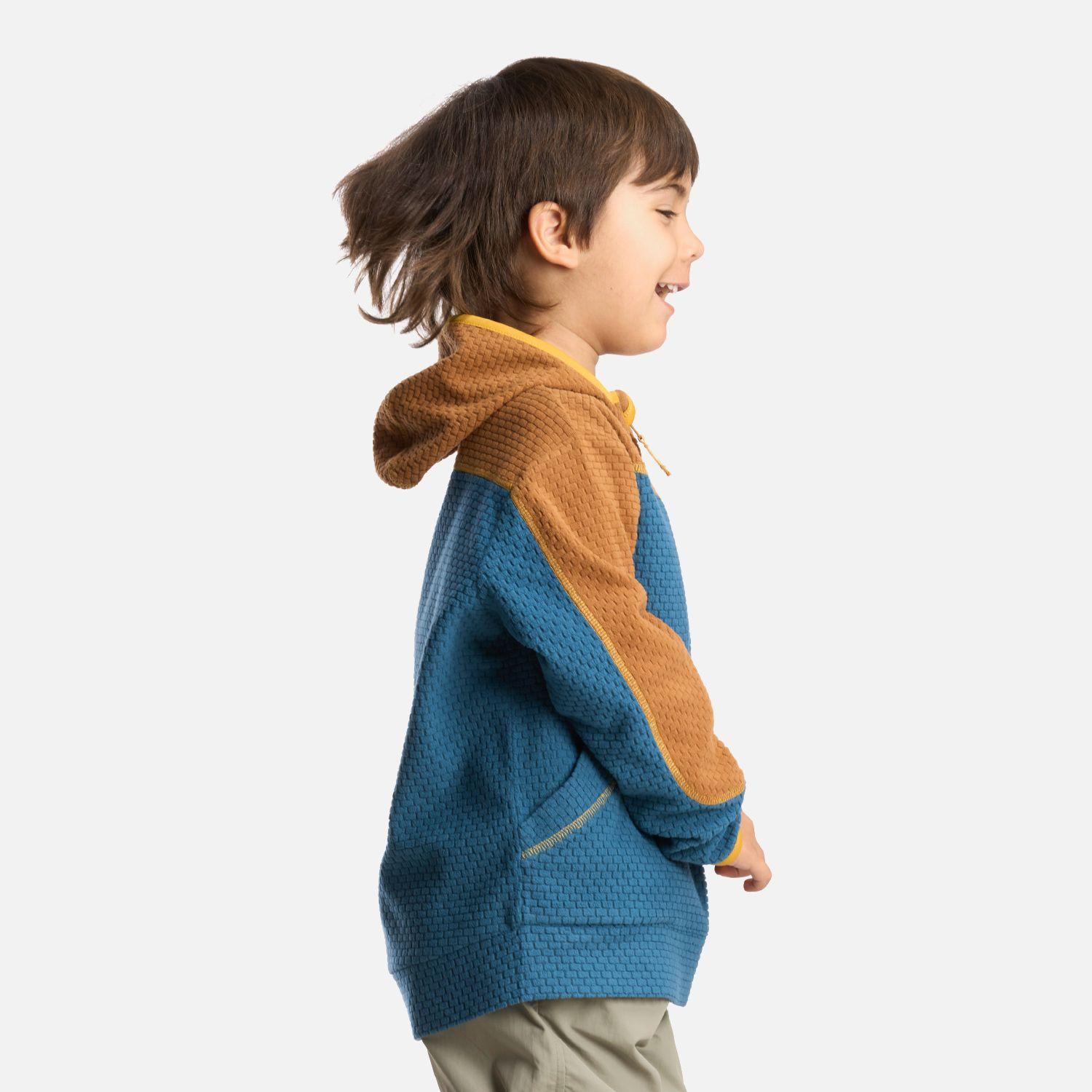 Poleron Niño Saltamontes Nano-F 14 Zip Hoody Petroleo Lippi-2