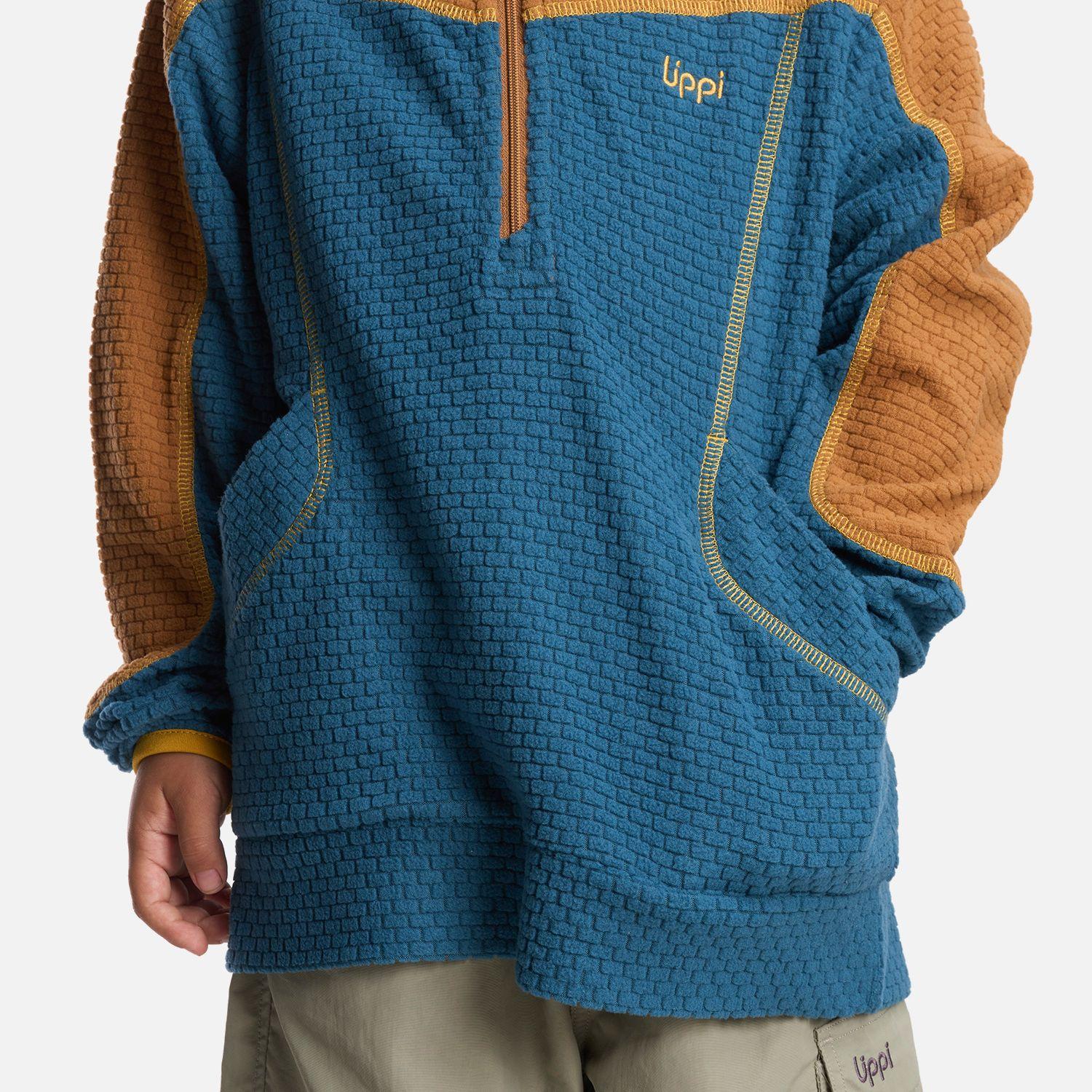 Poleron Niño Saltamontes Nano-F 14 Zip Hoody Petroleo Lippi-5