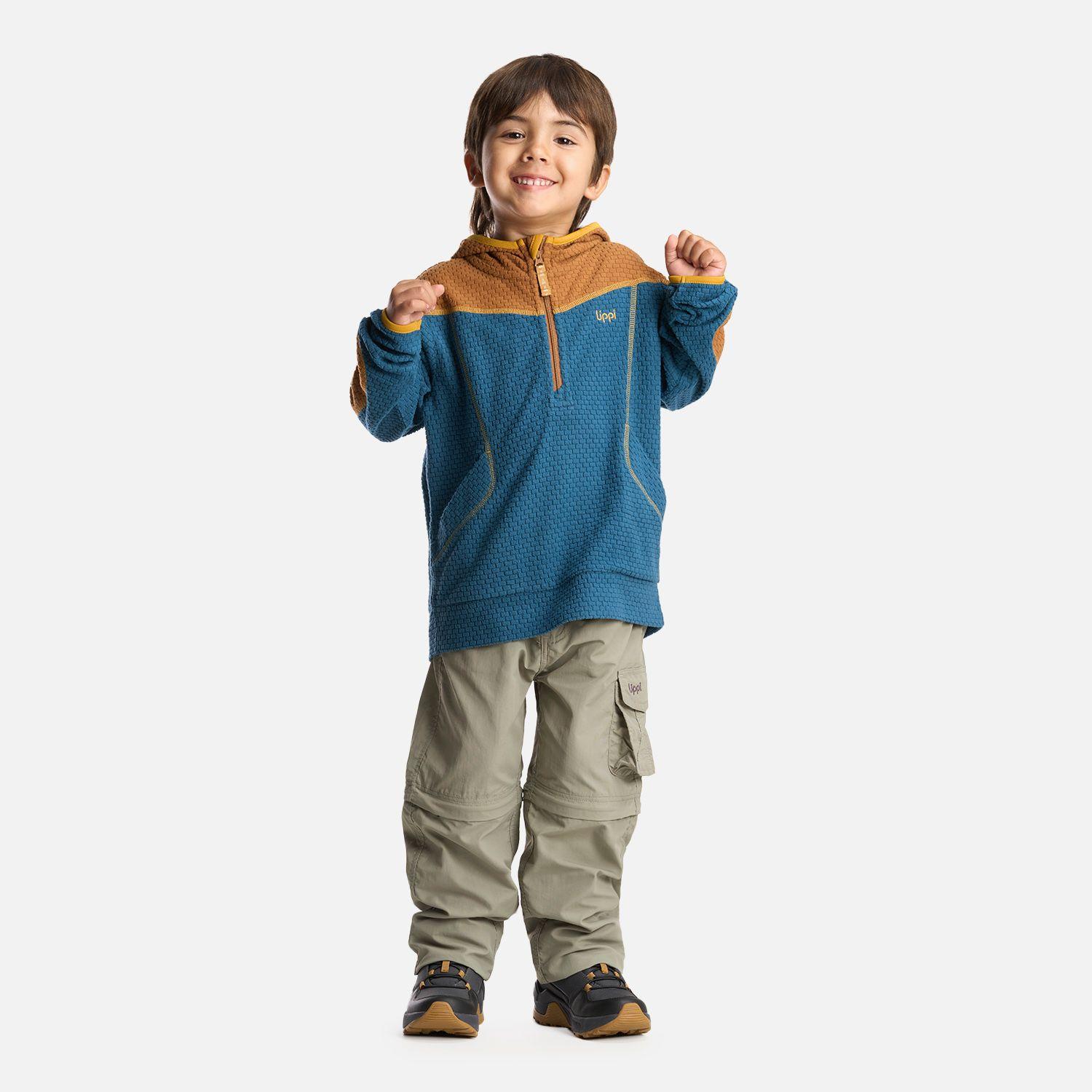 Poleron Niño Saltamontes Nano-F 14 Zip Hoody Petroleo Lippi-6