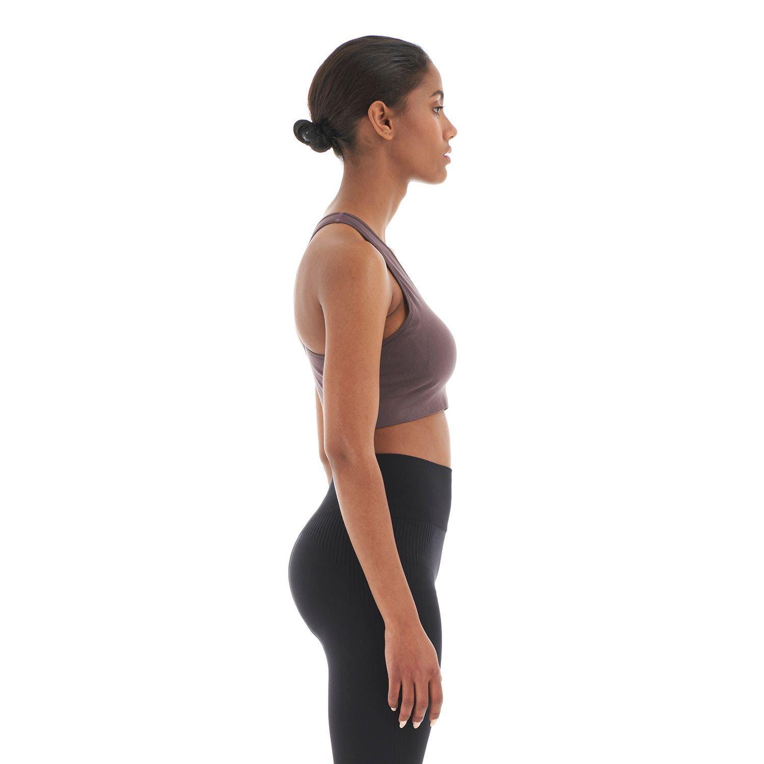 Peto Mujer In-Motion Stripes Bra Malva Lippi-3