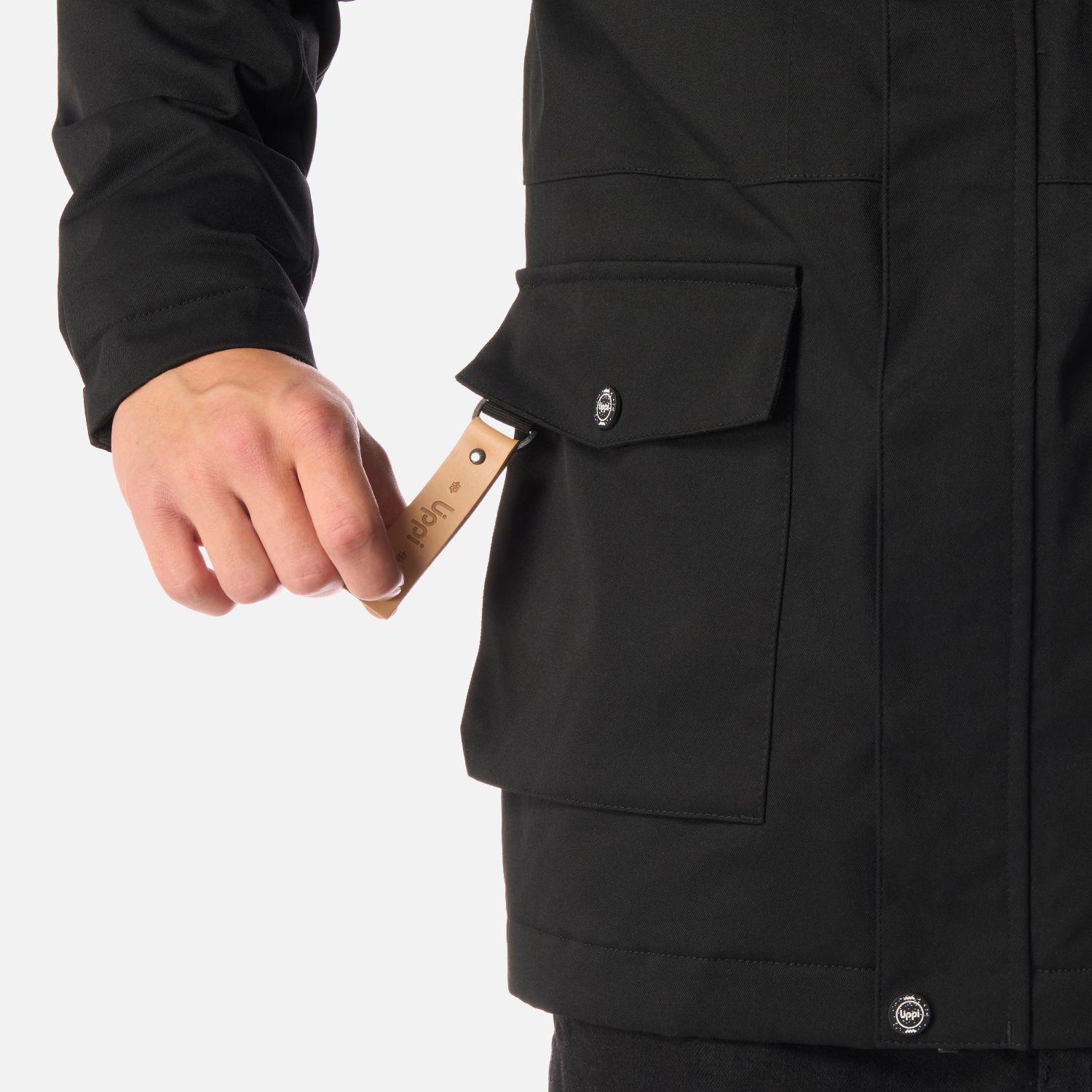 Chaqueta Teen Boy Roble B-Dry Hoody Jacket Negro Lippi I26-5