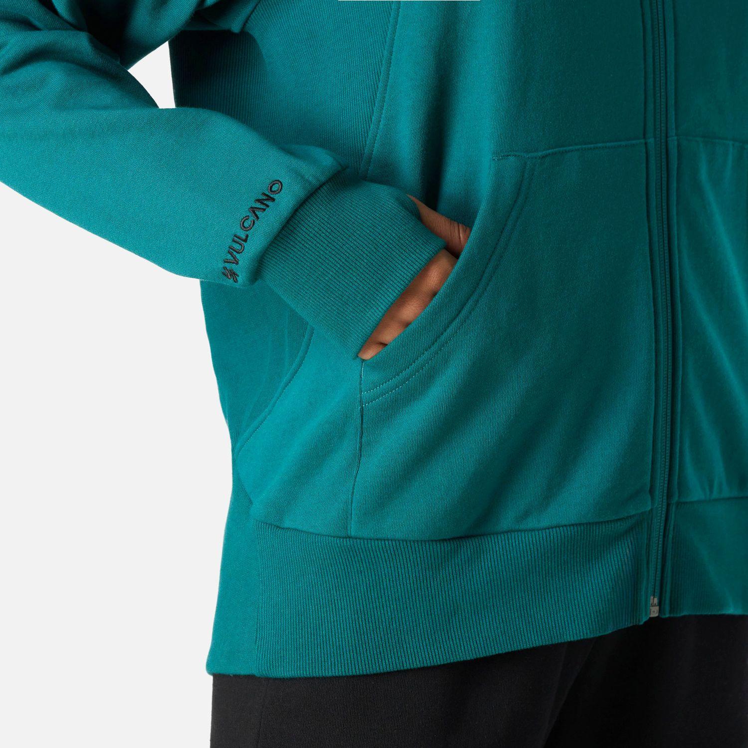 Polerón Mujer Cool Down Full Zip Sweatshirt Petroleo Vulcano-4