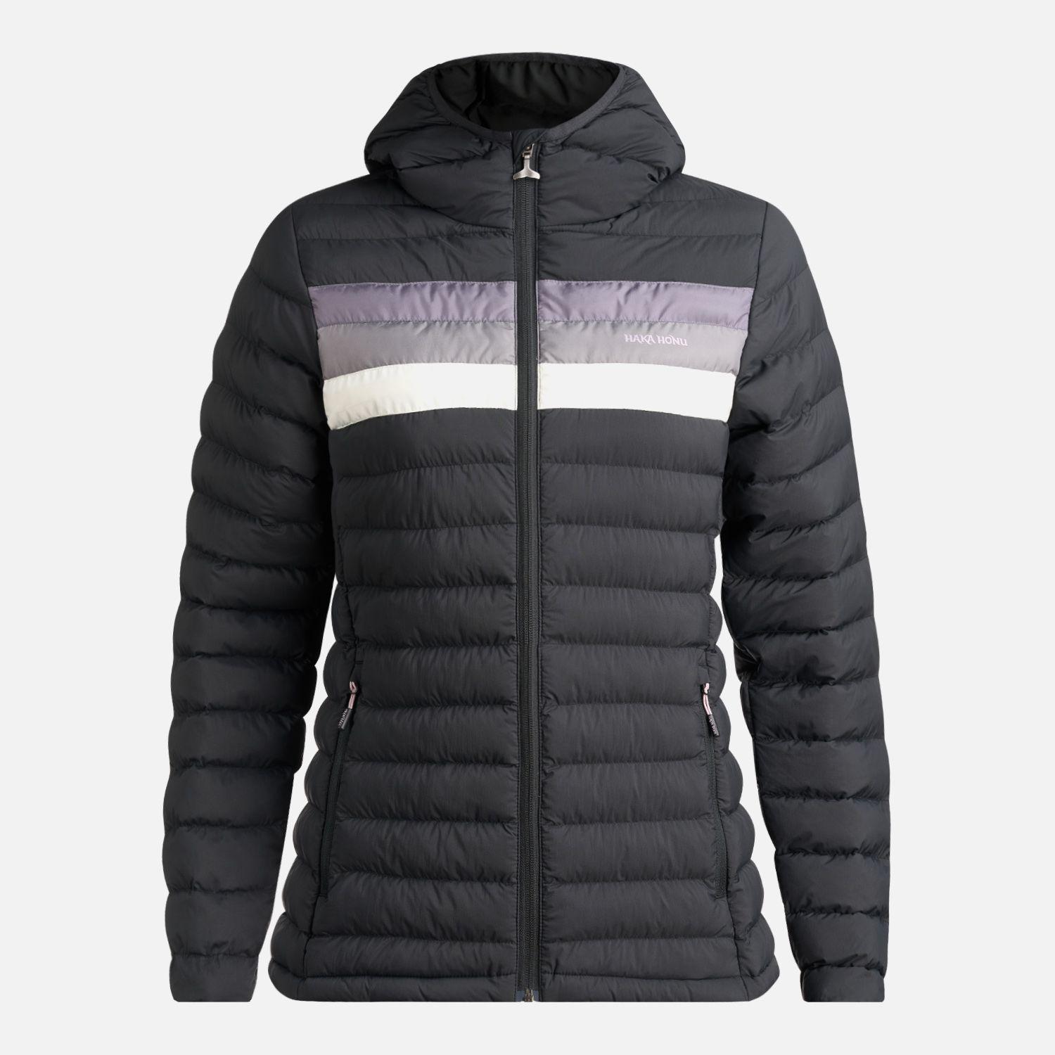 Chaqueta Mujer Infiernillo con gorro Negro Haka Honu I24-0