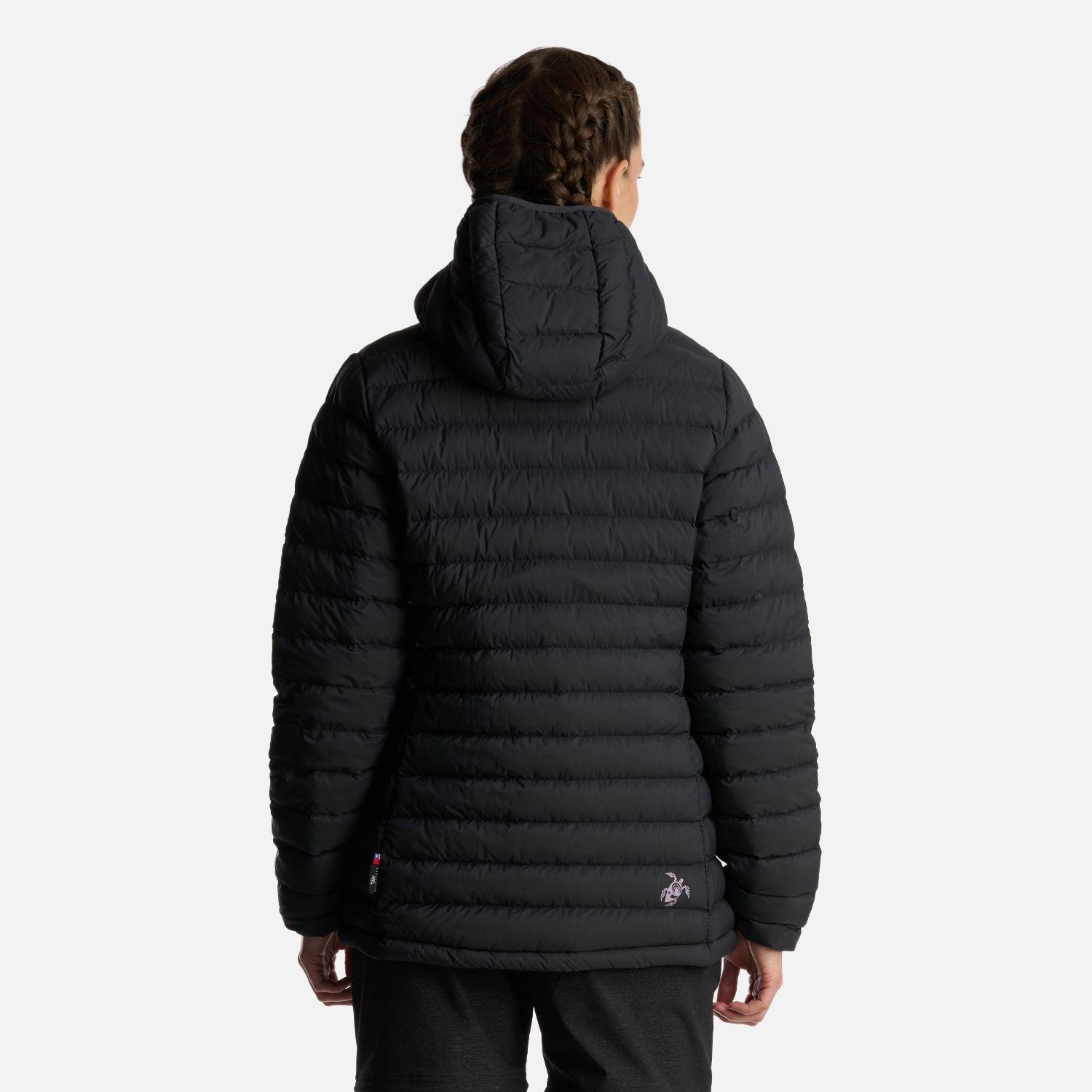 Chaqueta Mujer Infiernillo con gorro Negro Haka Honu I24-4