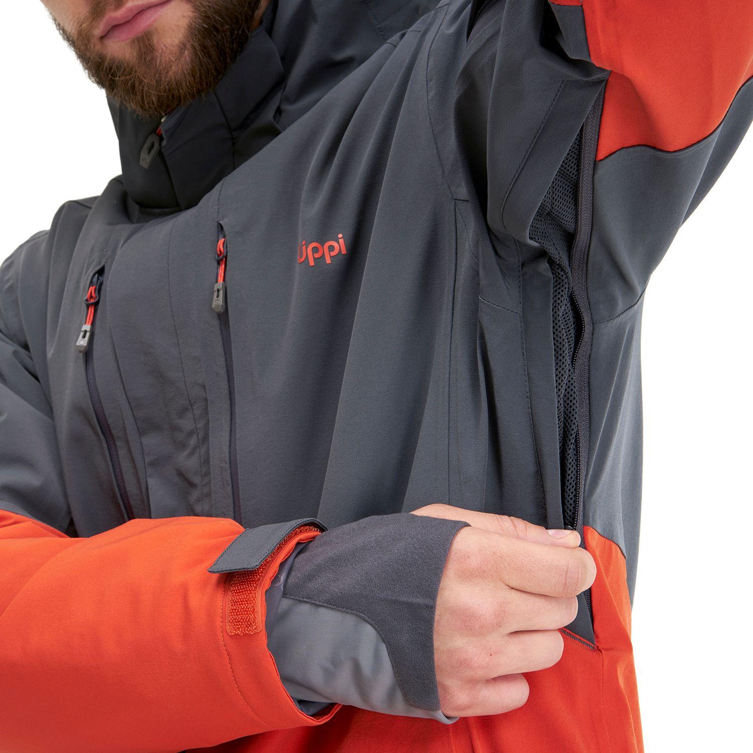 Chaqueta Hombre Andes B-Dry Hoody Jacket Gris Oscuro Naranjo Lippi-4