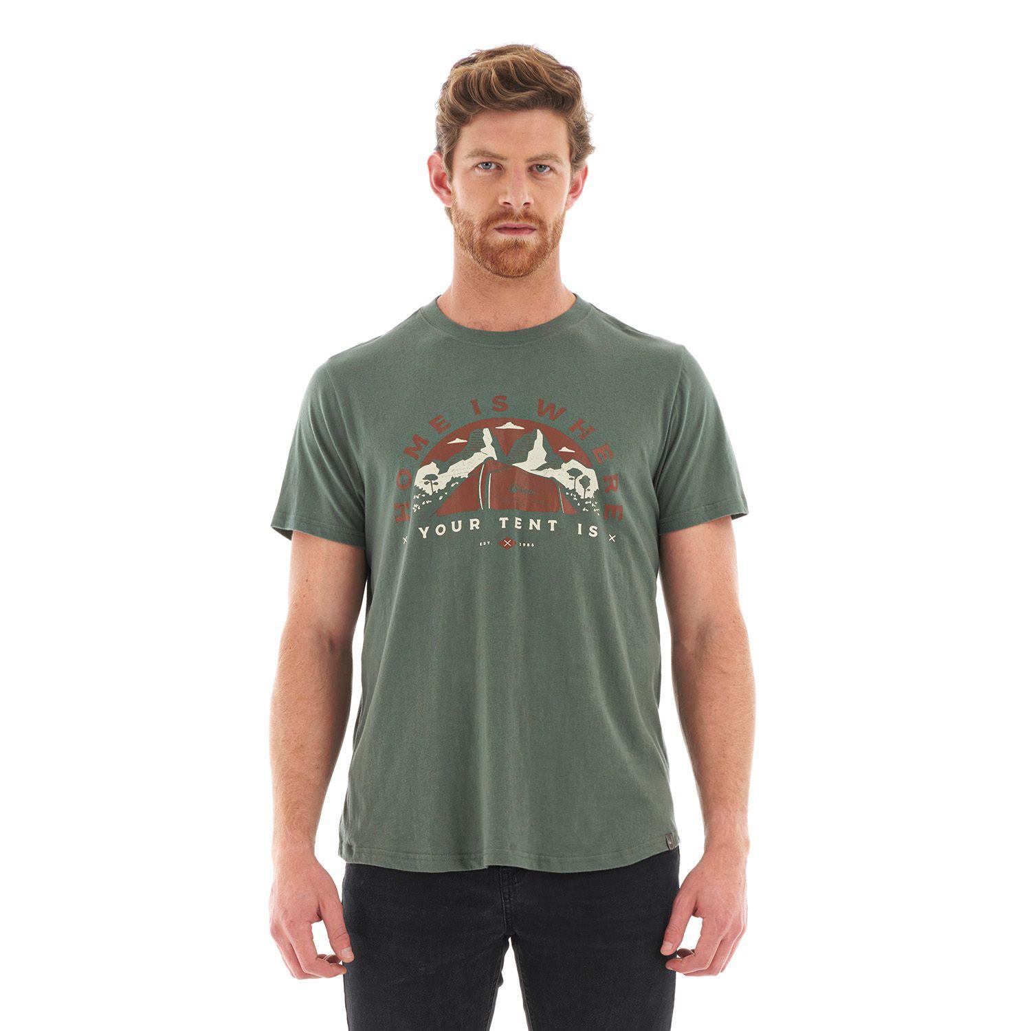 Polera Hombre Heritage UV-Stop T-Shirt Verde Grisaceo Lippi-1