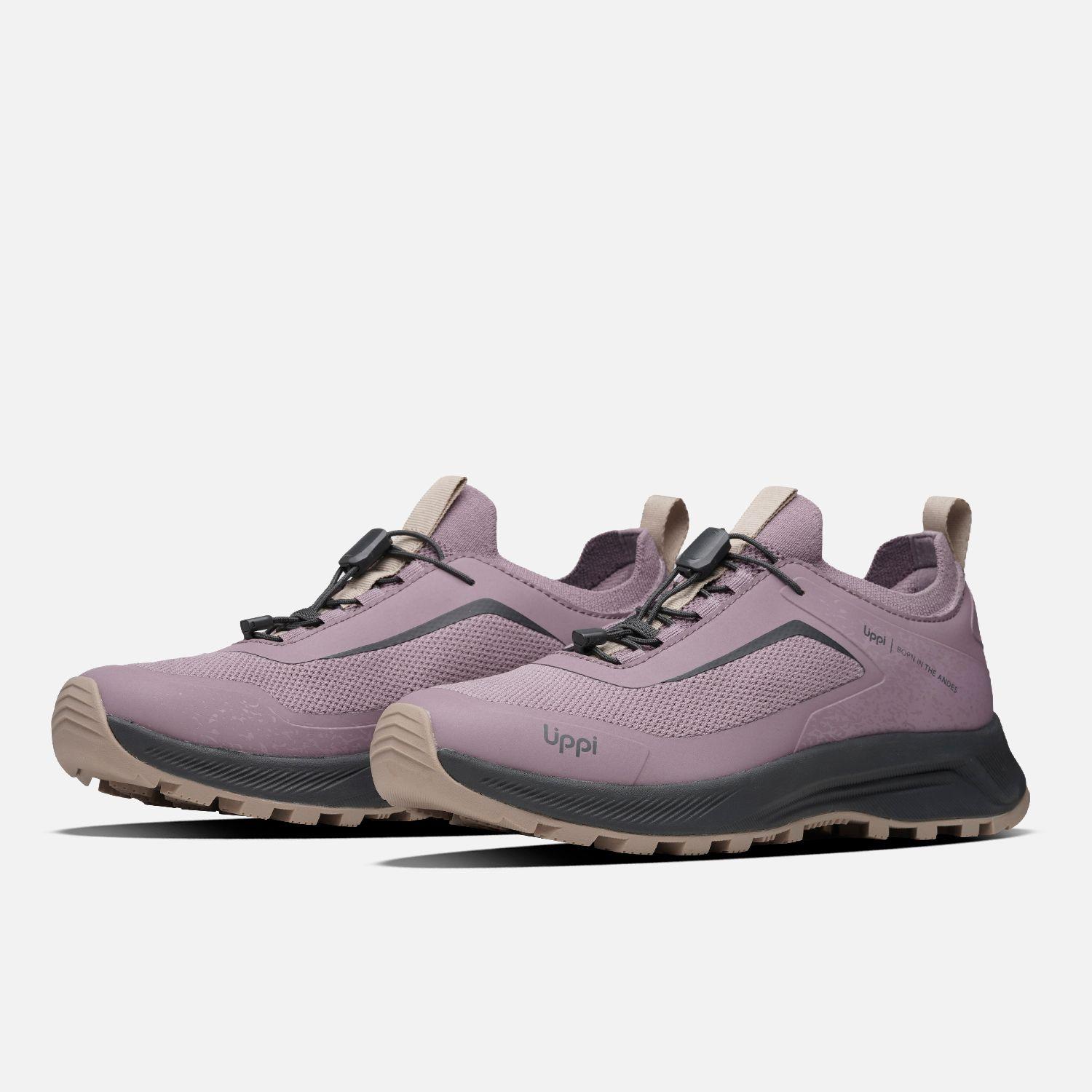 Zapatilla Mujer Light Knit Negro / Malva Lippi I26-3