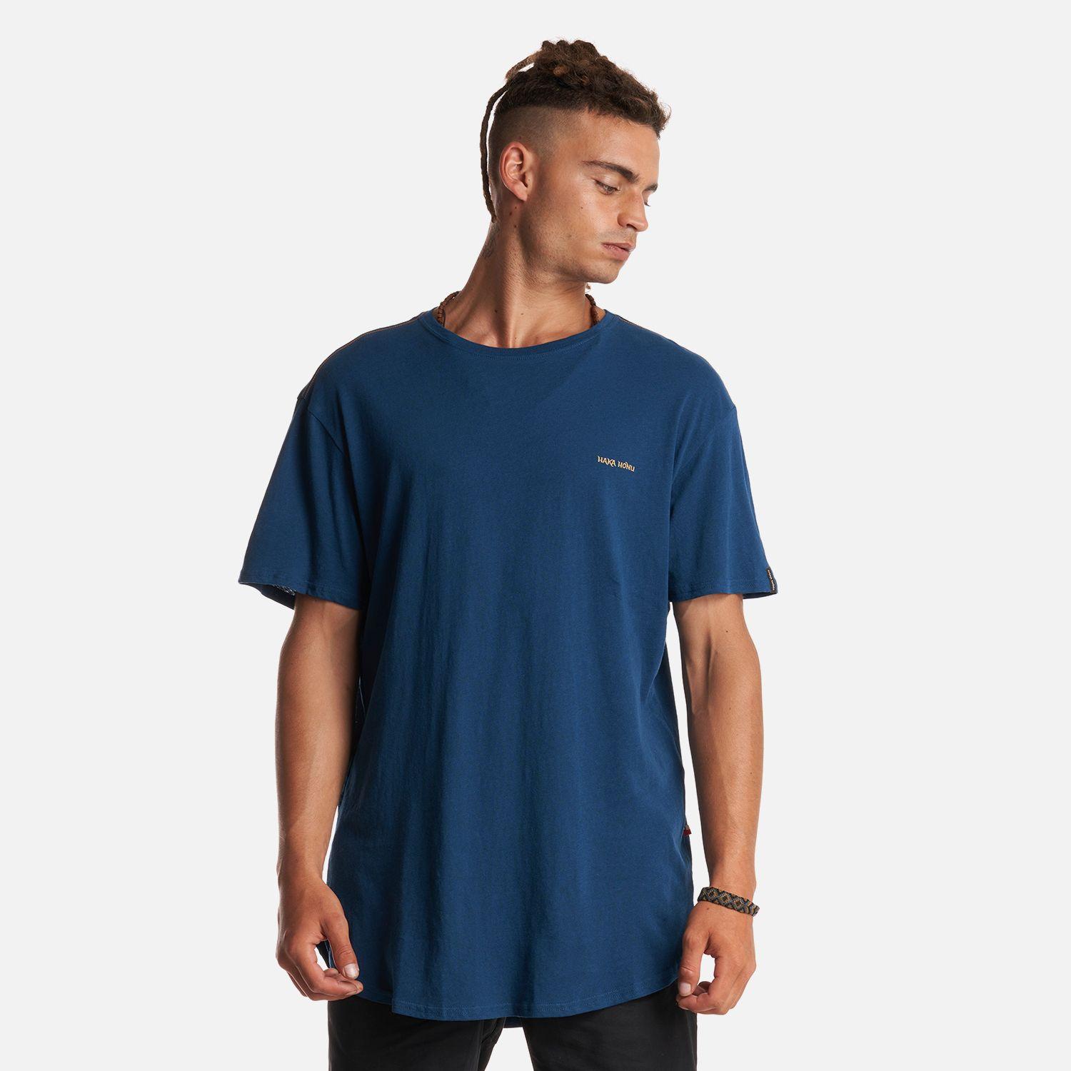 Polera Hombre Natural Azul Haka Honu-1
