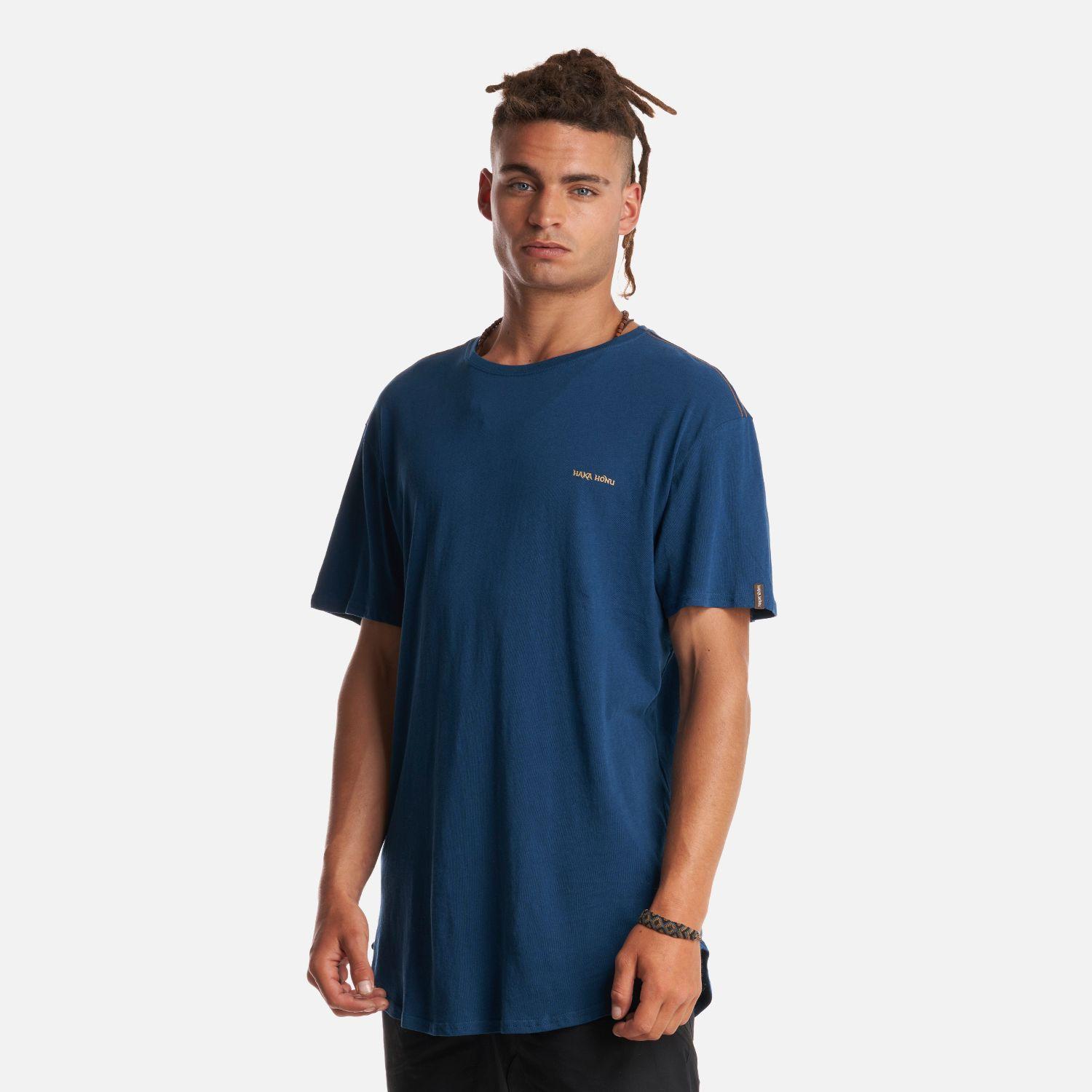 Polera Hombre Natural Azul Haka Honu-2