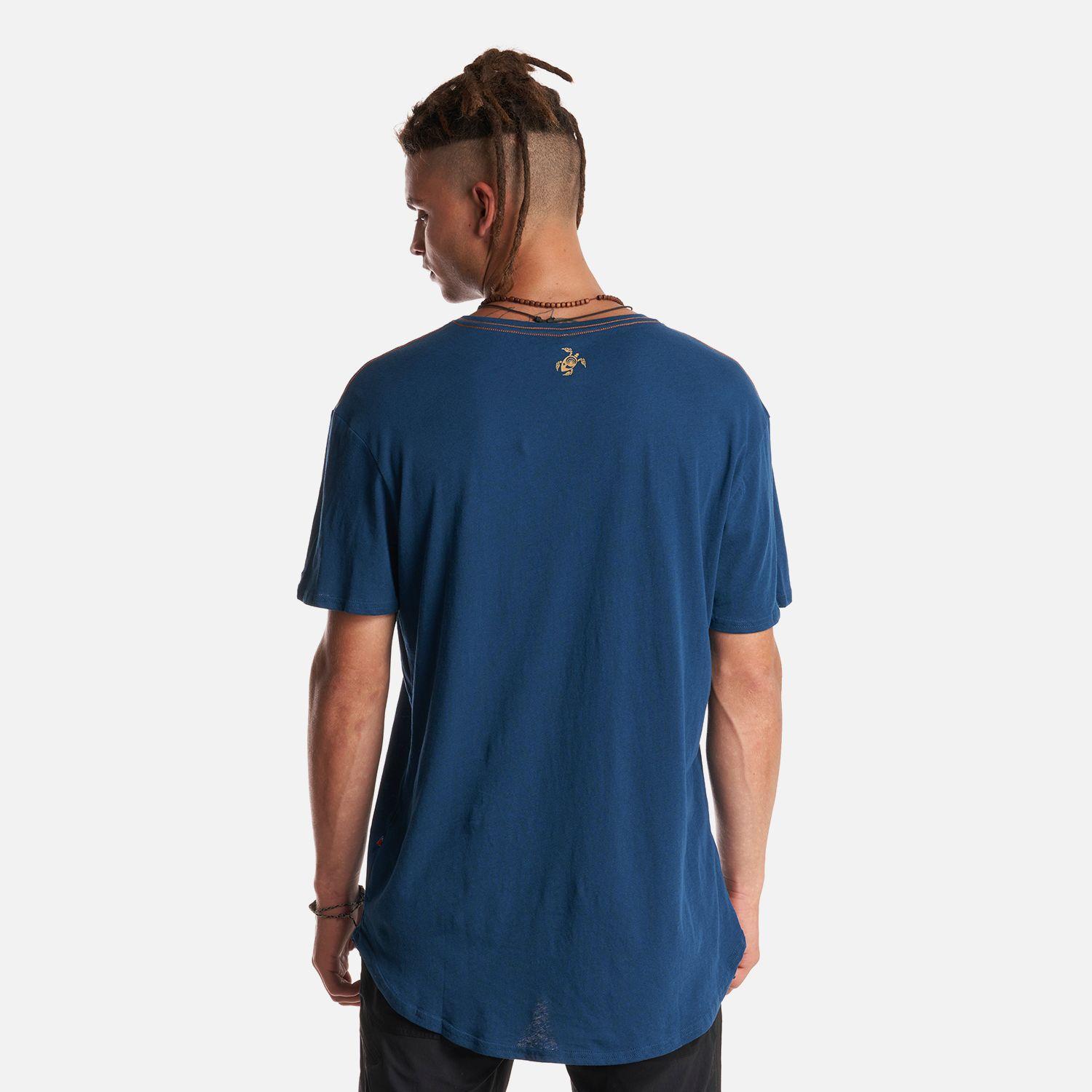Polera Hombre Natural Azul Haka Honu-3