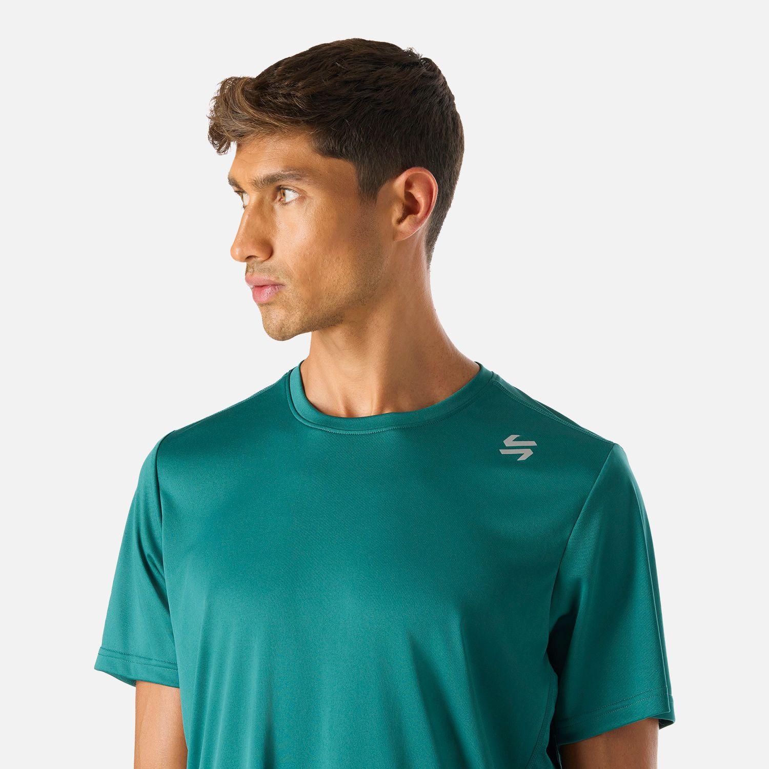 Polera manga corta running hombre Tempo Advanced-4