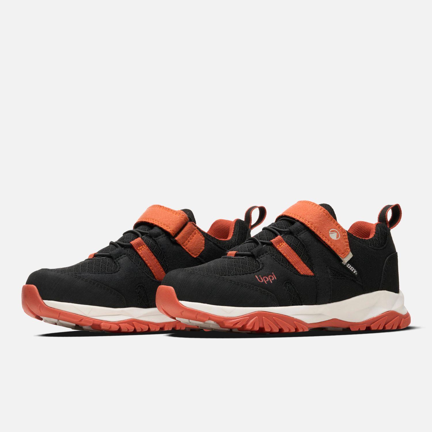 Zapato Niño Tellus Low Kids Negro / Naranjo Lippi V26-3