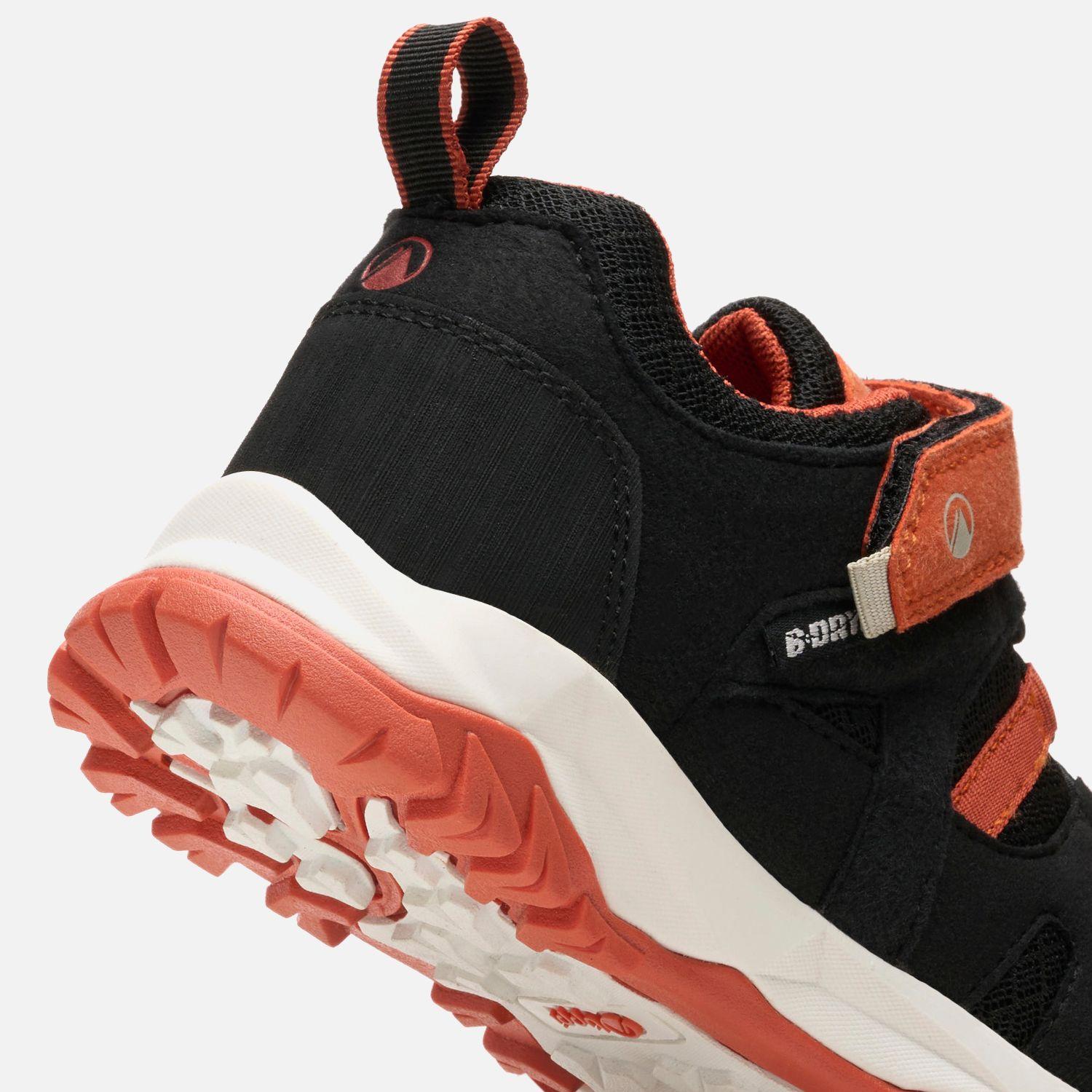 Zapato Niño Tellus Low Kids Negro / Naranjo Lippi V26-7