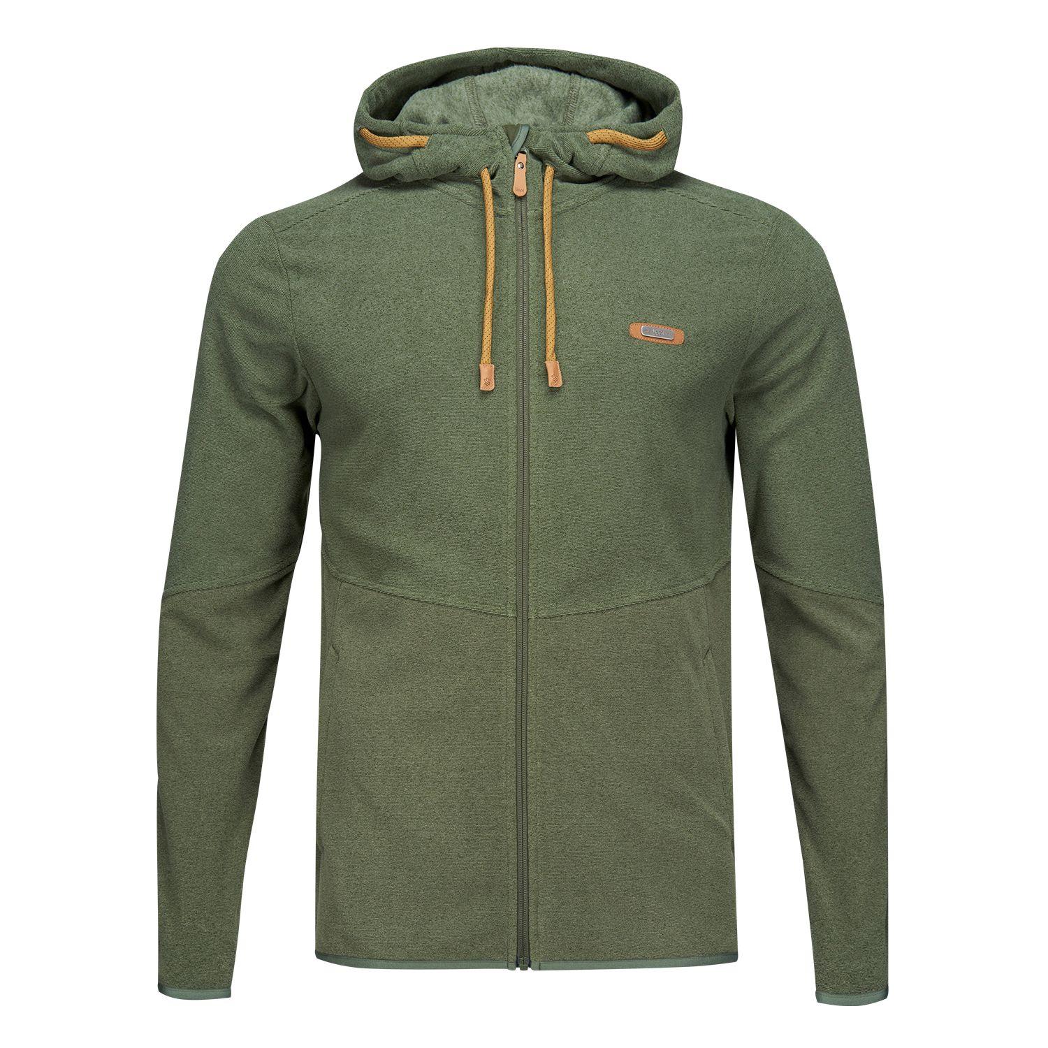Poleron Hombre Stripes Nano-F Full Zip Hoody Verde Lippi V21-0