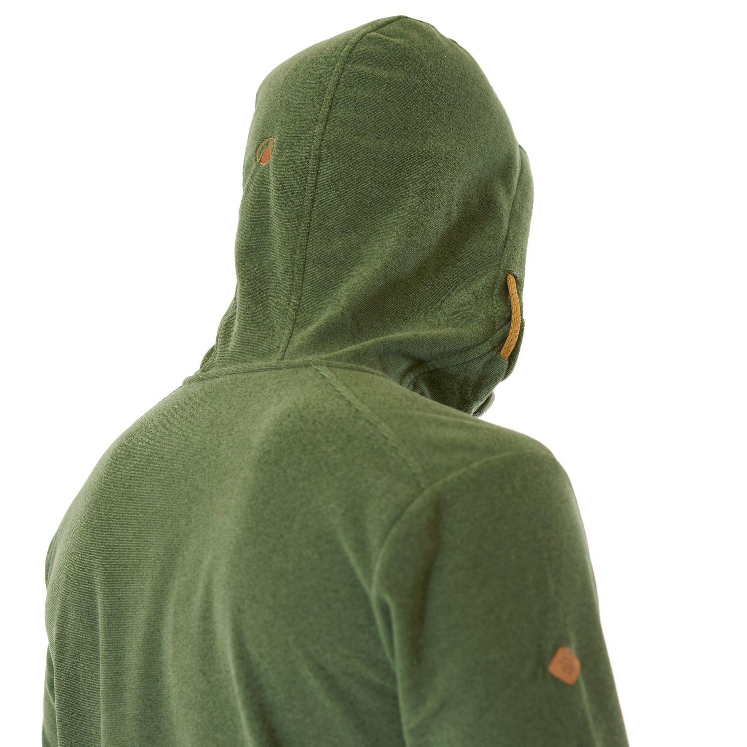 Poleron Hombre Stripes Nano-F Full Zip Hoody Verde Lippi V21-6