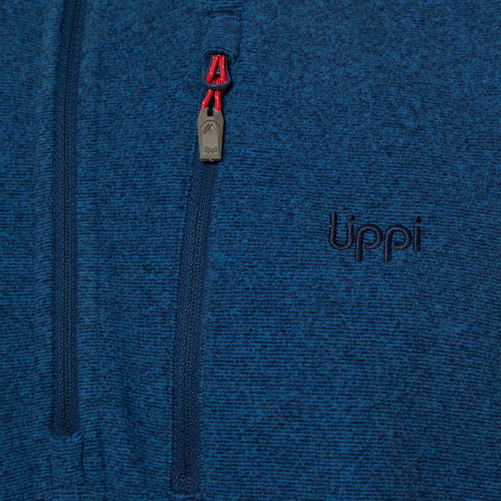 Poleron Hombre Stripes Nano-F 14 Zip Azul Oscuro / Azul Lippi V18-4