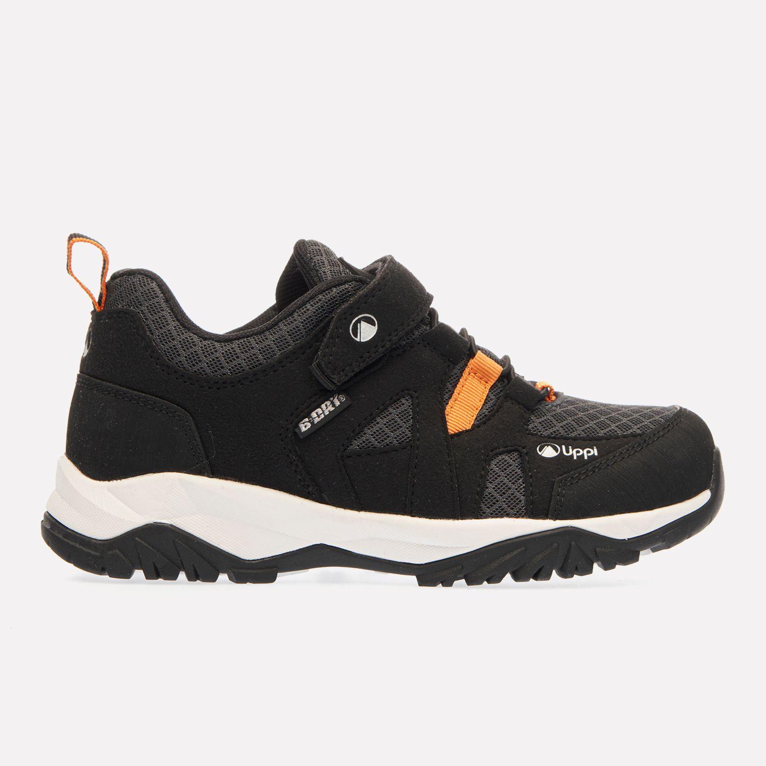 Zapato Niño Tellus Low Kids Negro / Naranjo Lippi V25-0